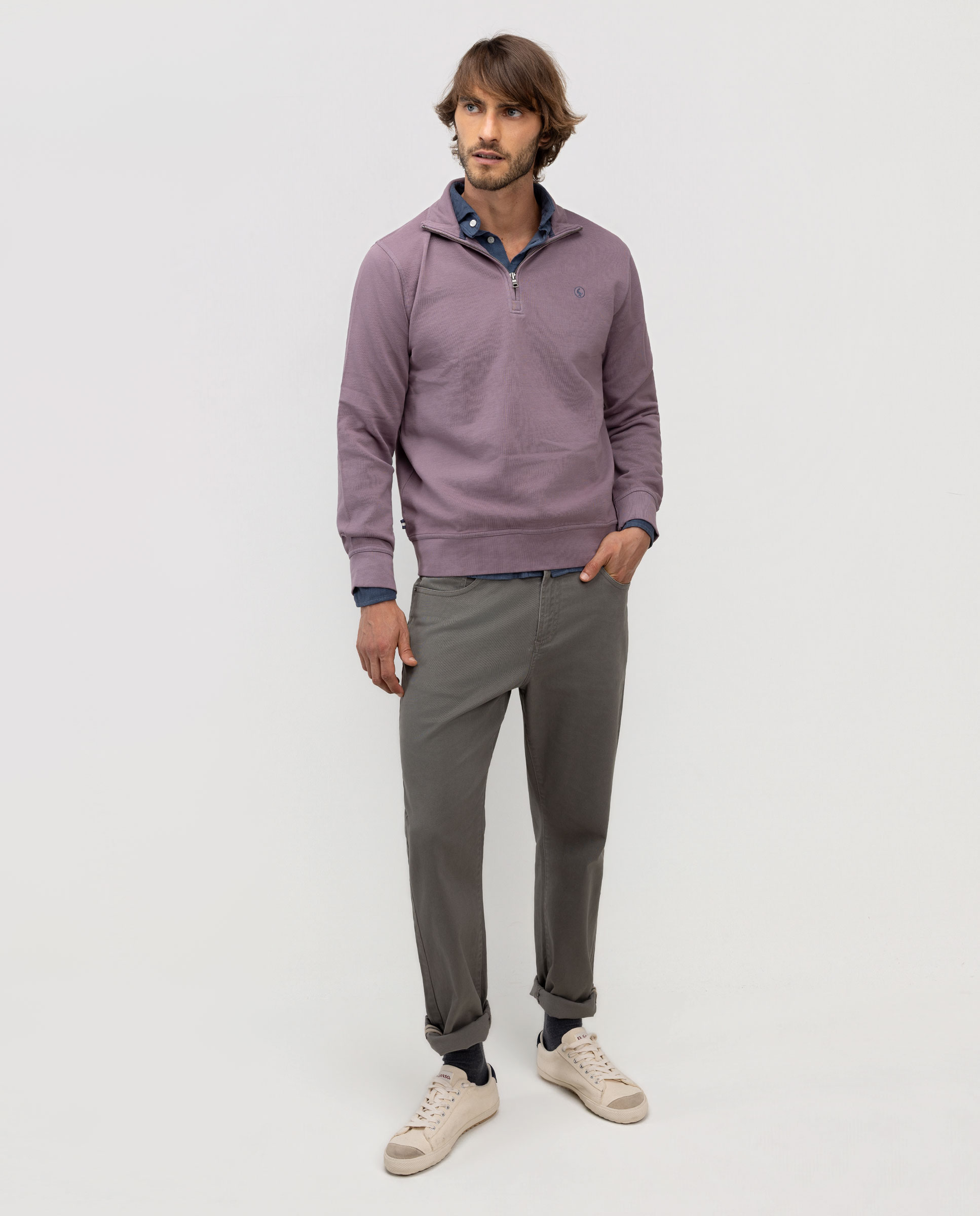 Camisa de hombre de pana garment dyed - El Ganso - Granate Granate-2