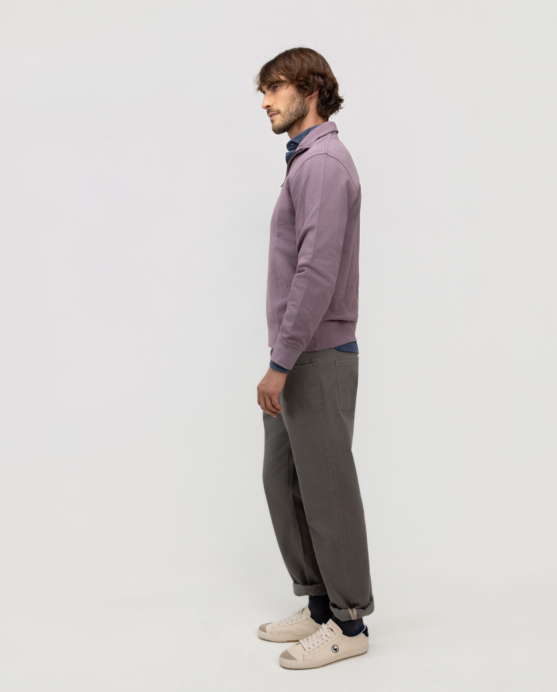 Camisa de hombre de pana garment dyed - El Ganso - Granate Granate-3