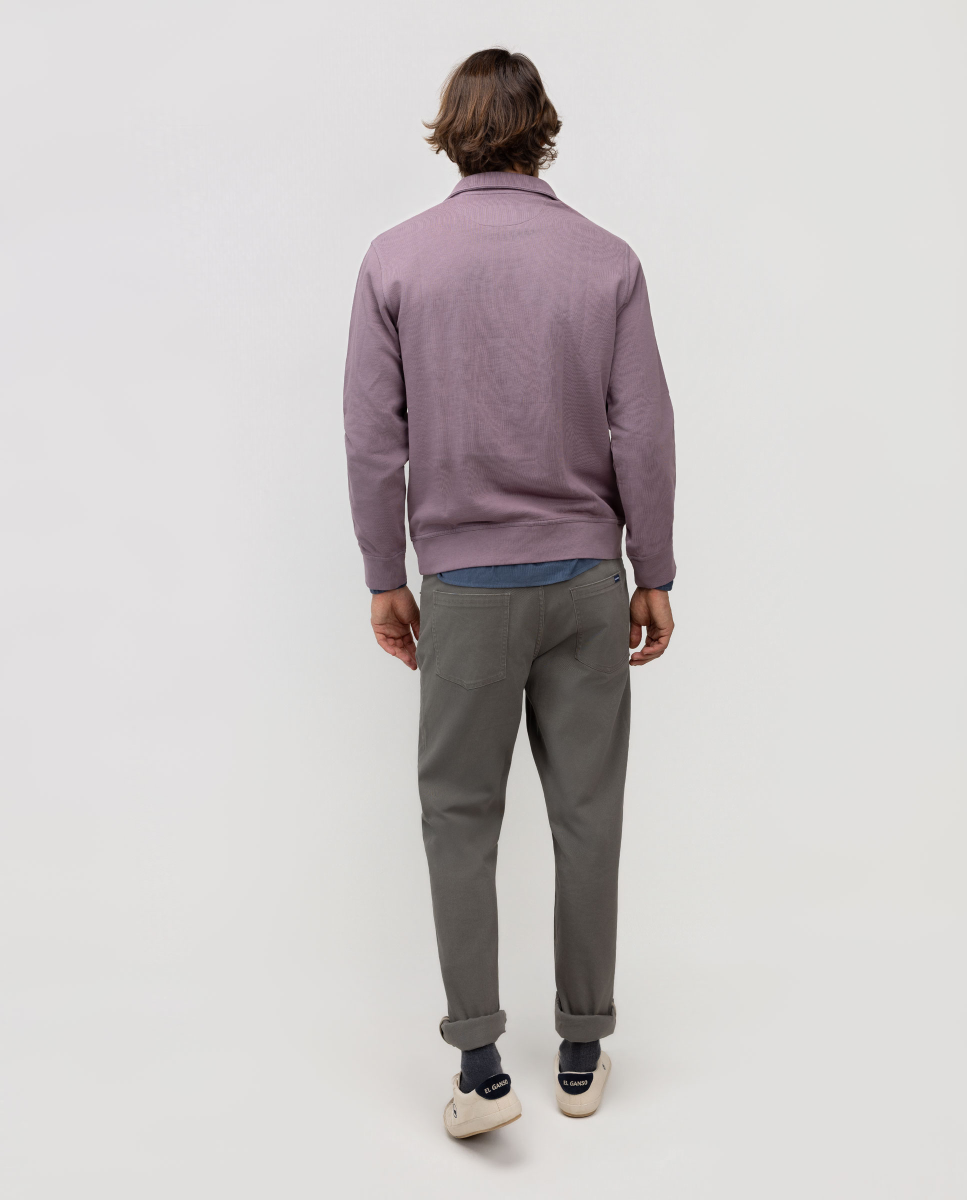 Camisa de hombre de pana garment dyed - El Ganso - Granate Granate-4