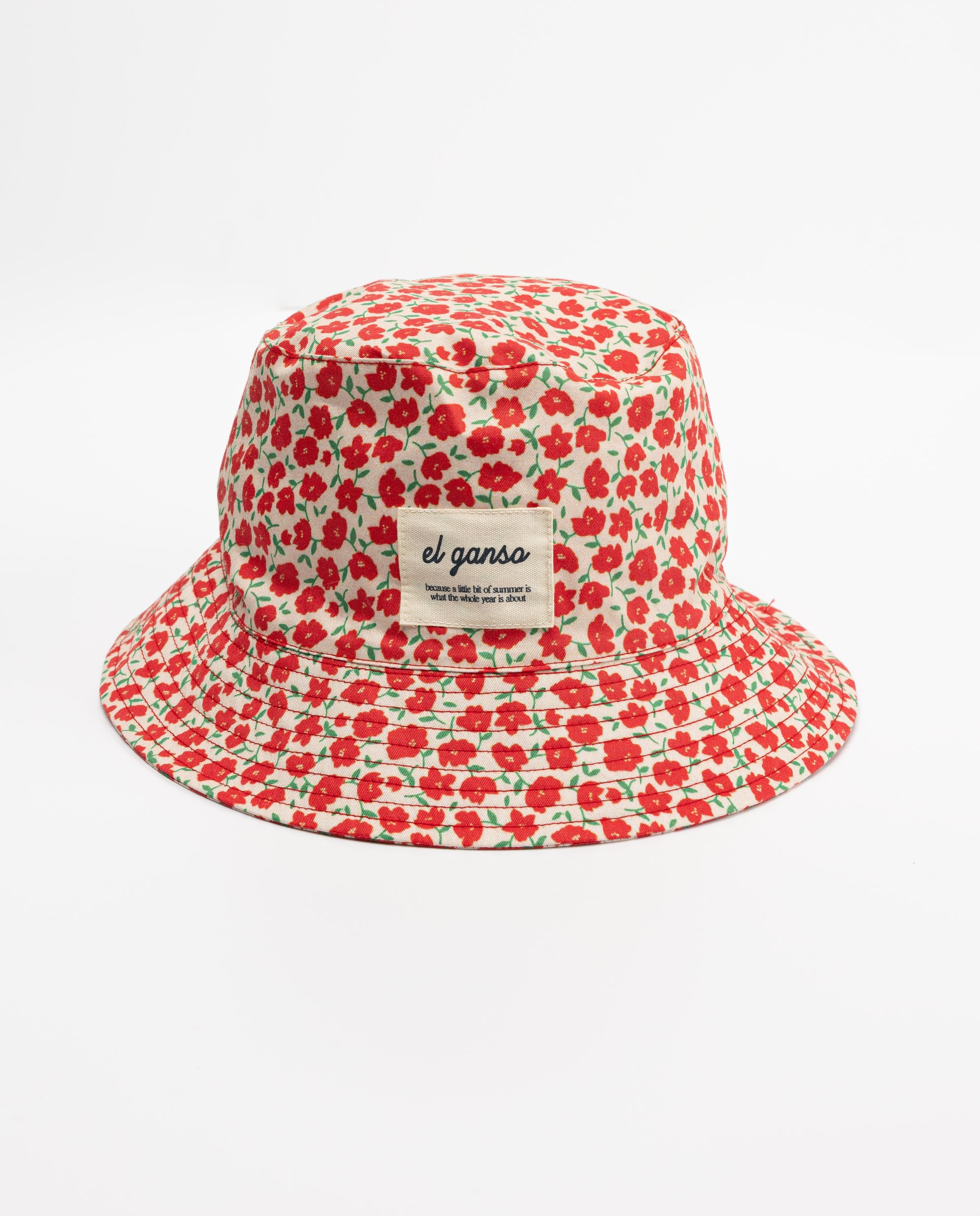 Gorro stella flores y rojo - El Ganso - Blanco Blanco-1