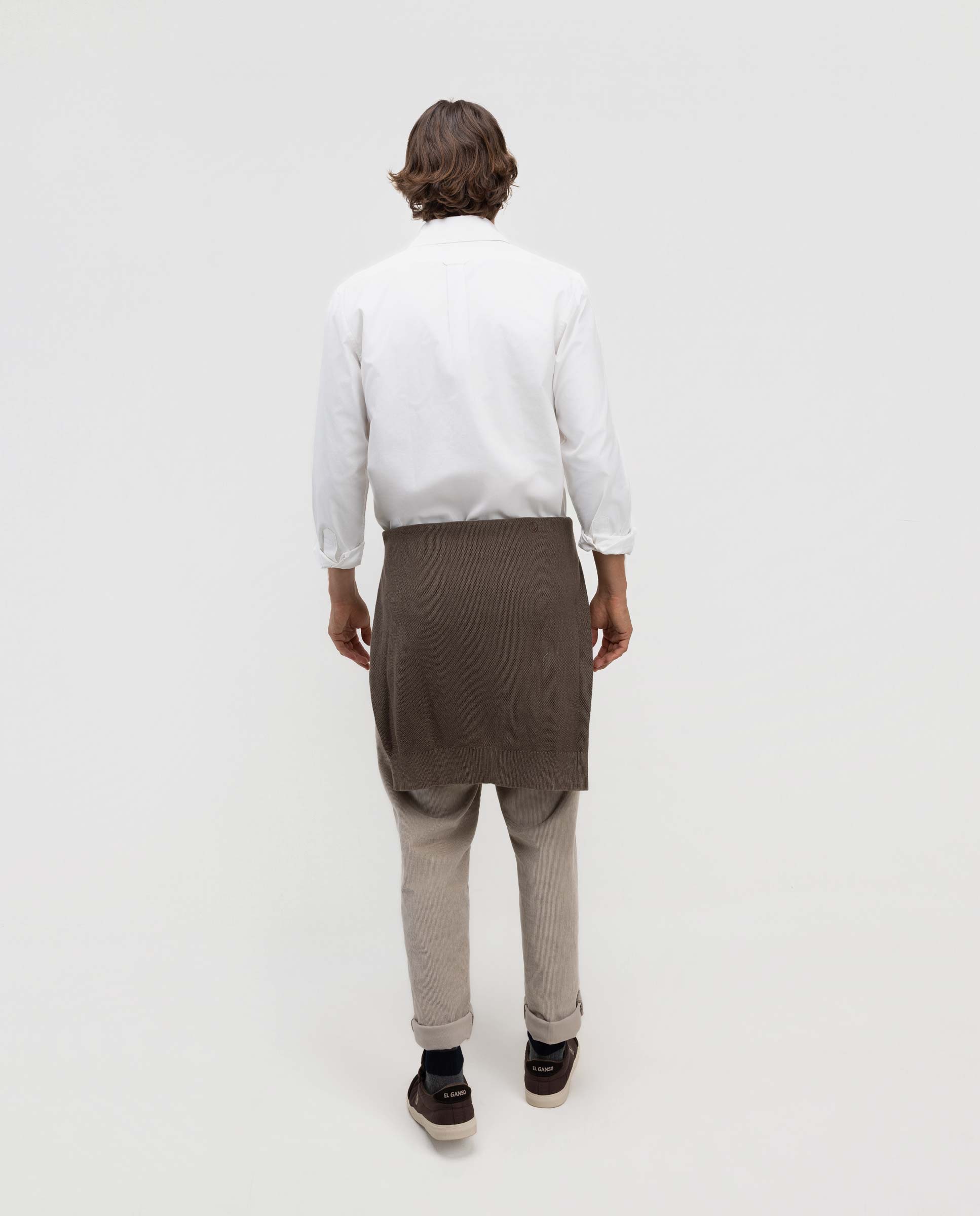 Imagen 4 de Camisa de hombre viyela cuello italiano - El Ganso - Blanco Blanco