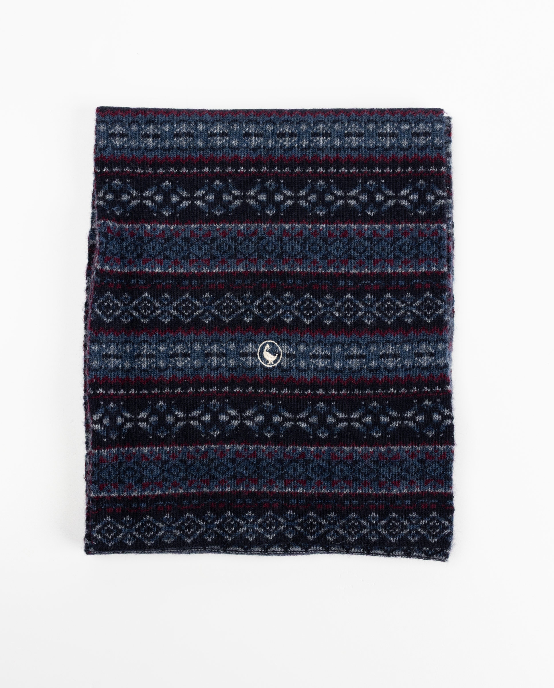 Bufanda lana fairisle gris - El Ganso - Azul marino Azul marino-1