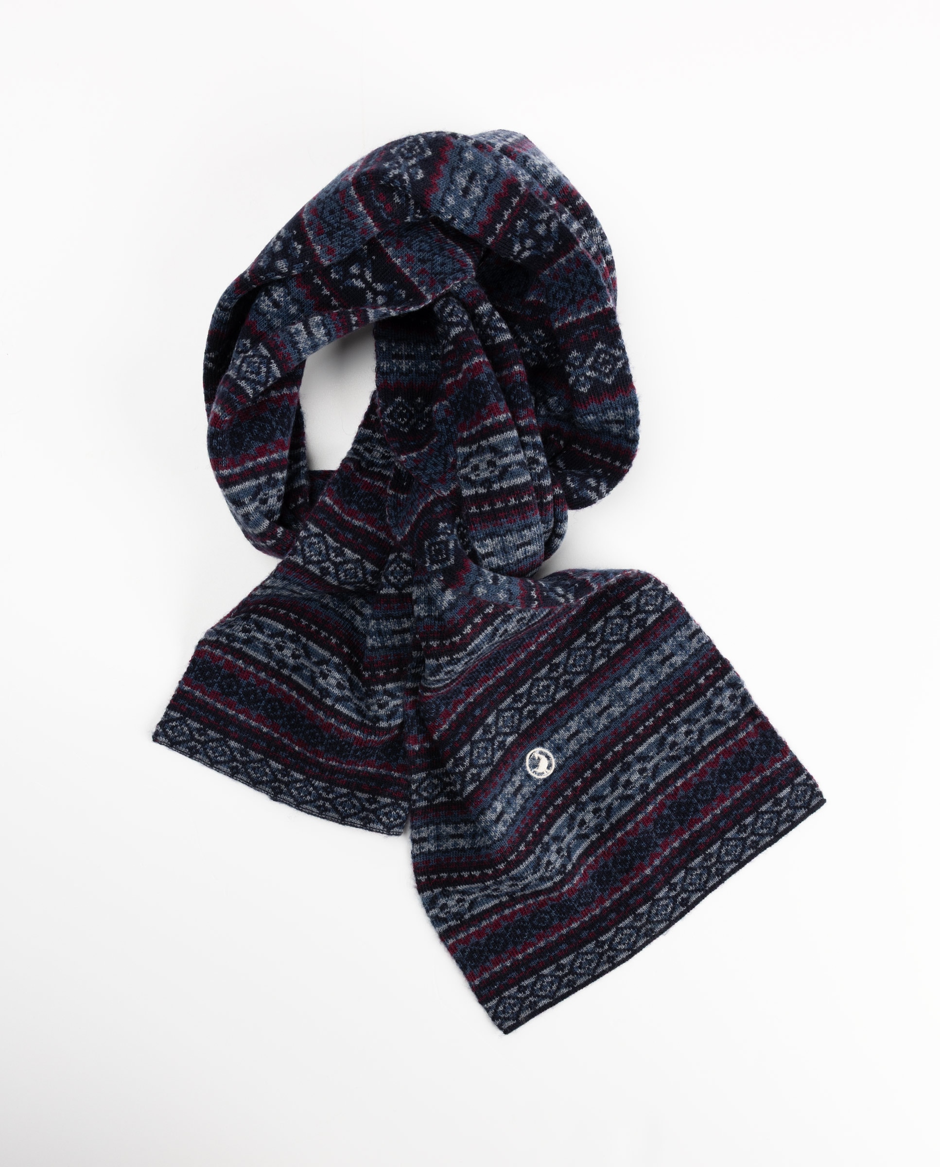 Bufanda lana fairisle gris - El Ganso - Azul marino Azul marino-3