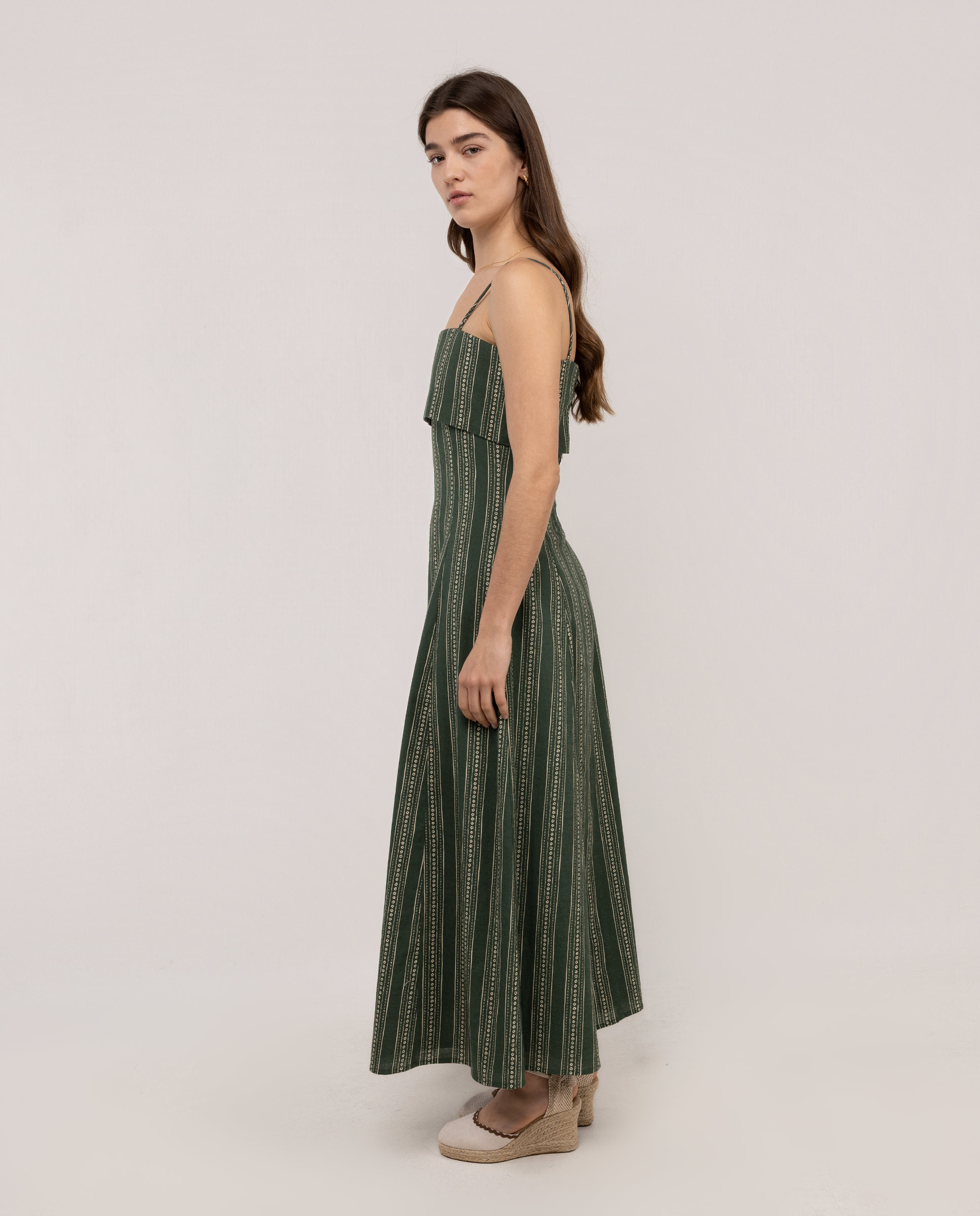 Vestido de mujer largo - El Ganso - Verde Verde-4