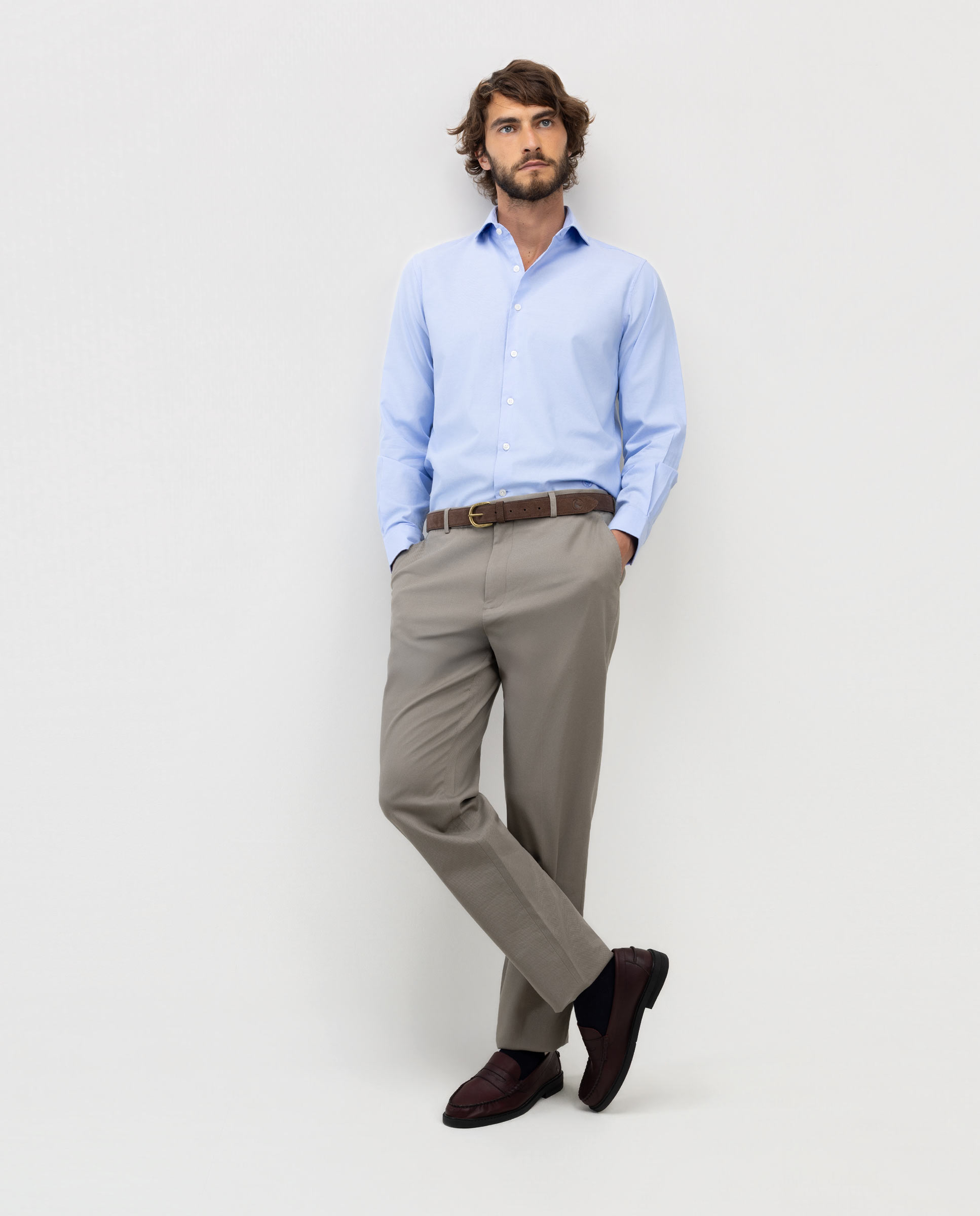 Pantalón de hombre estructura lavado - El Ganso - Topo Topo-1