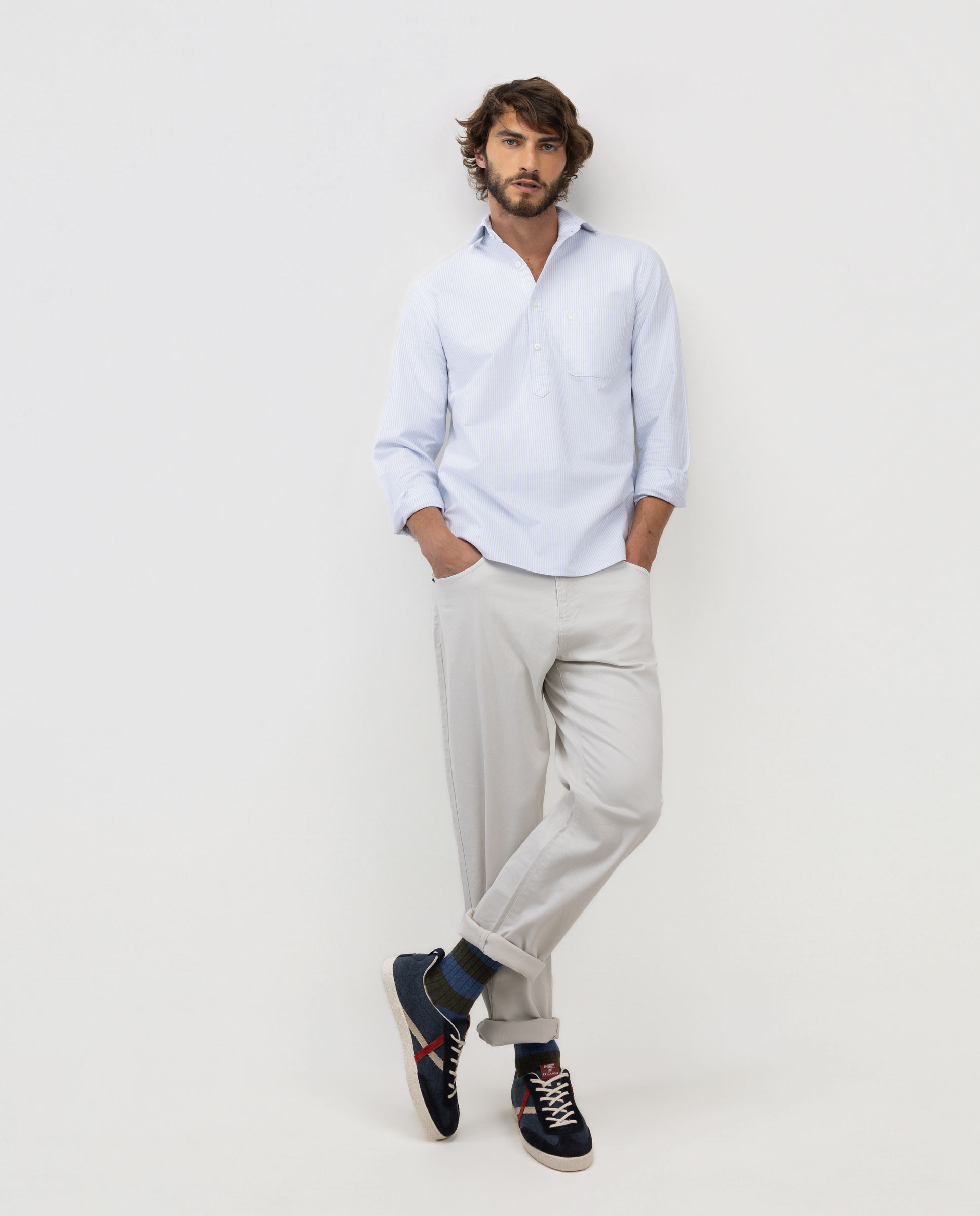 Pantalón de hombre 5 bolsillos liso - El Ganso - Natural Natural-1
