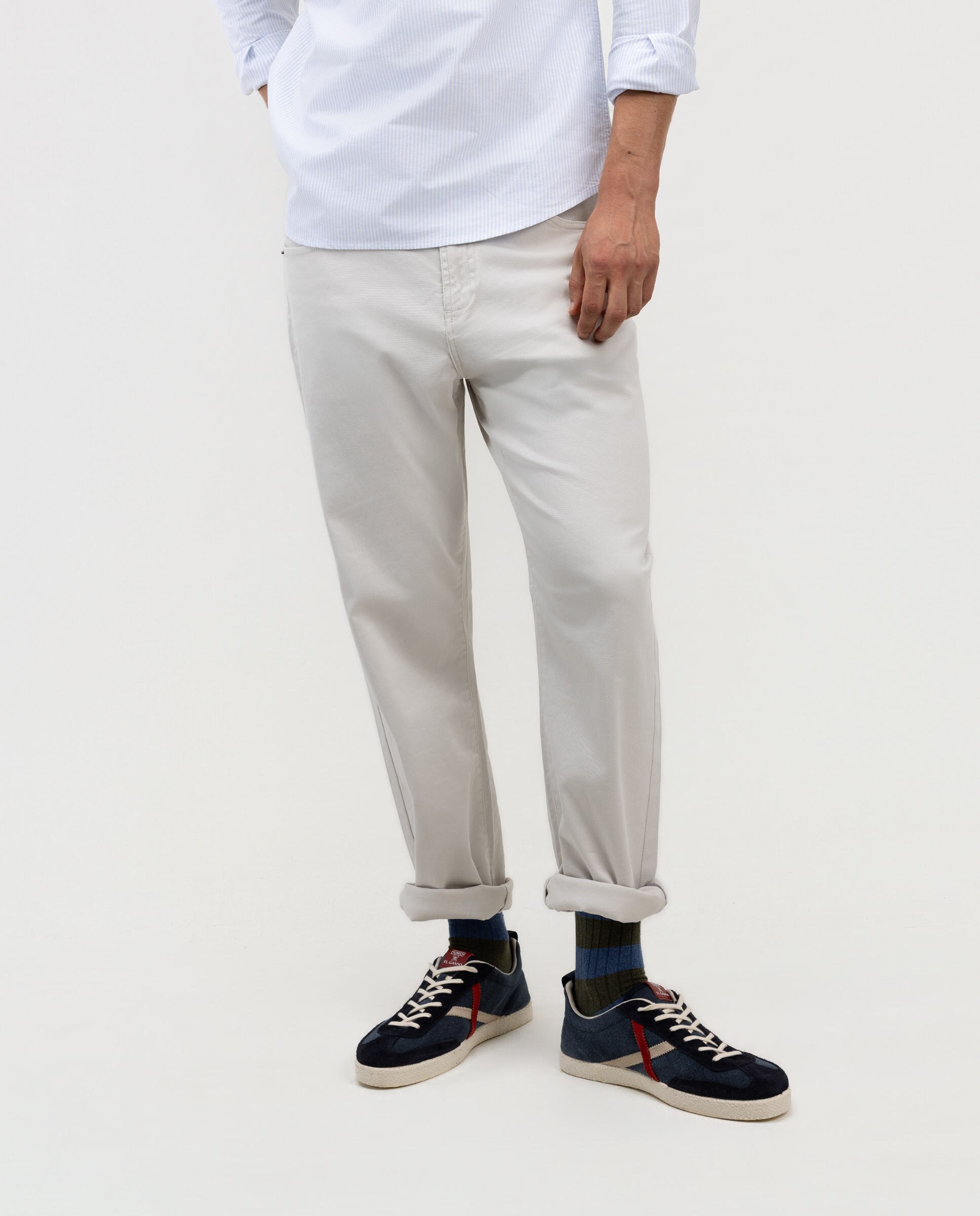 Pantalón de hombre 5 bolsillos liso - El Ganso - Natural Natural-2