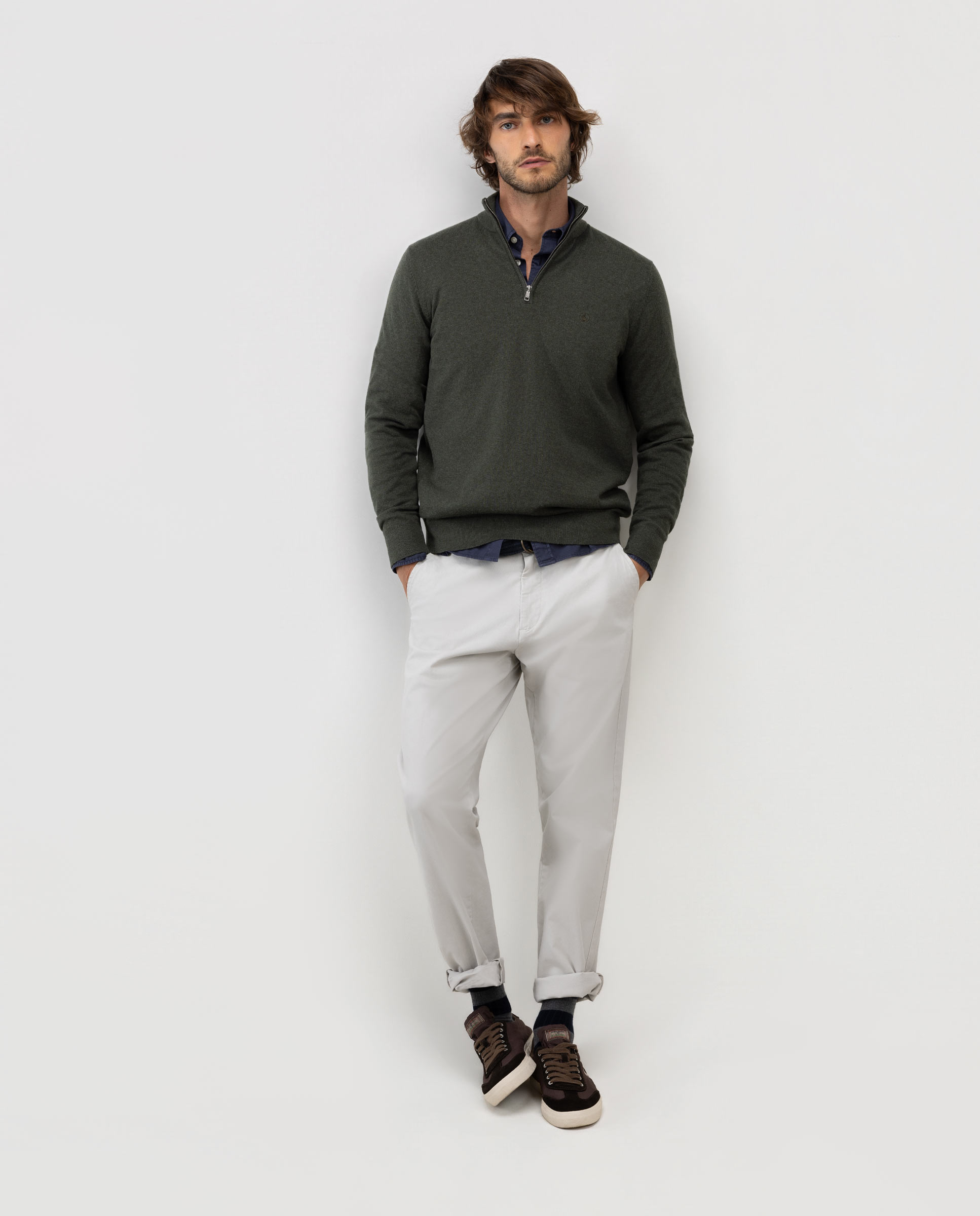 Pantalón de hombre chino regular - El Ganso - Crudo Crudo-1