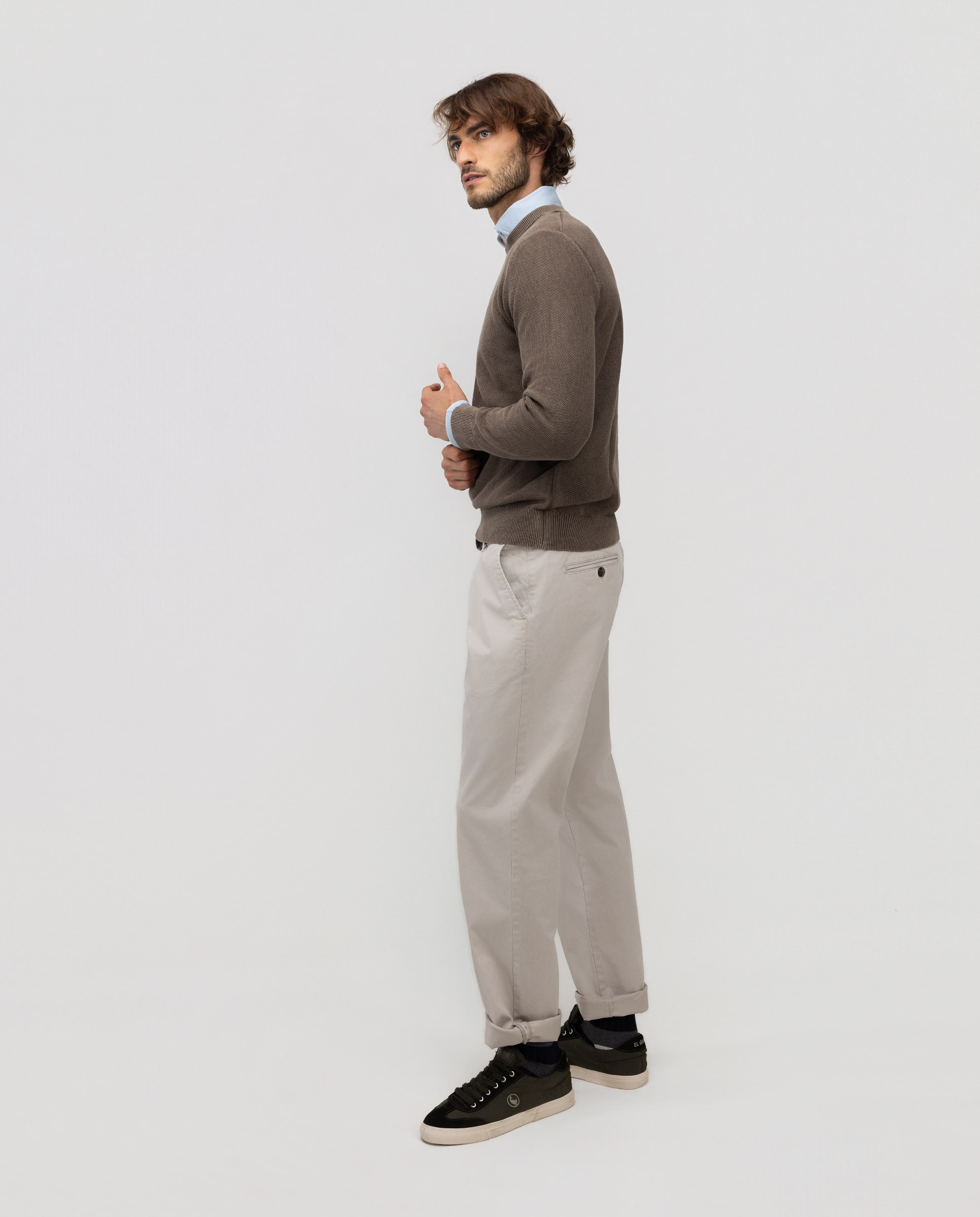 Pantalón de hombre chino regular - El Ganso - Beige Beige-3