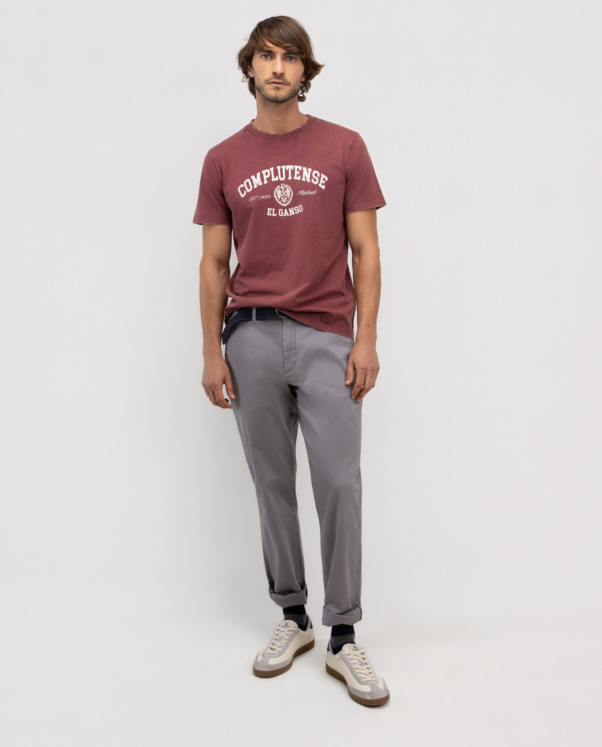 Pantalón de hombre chino regular - El Ganso - Gris Gris-1