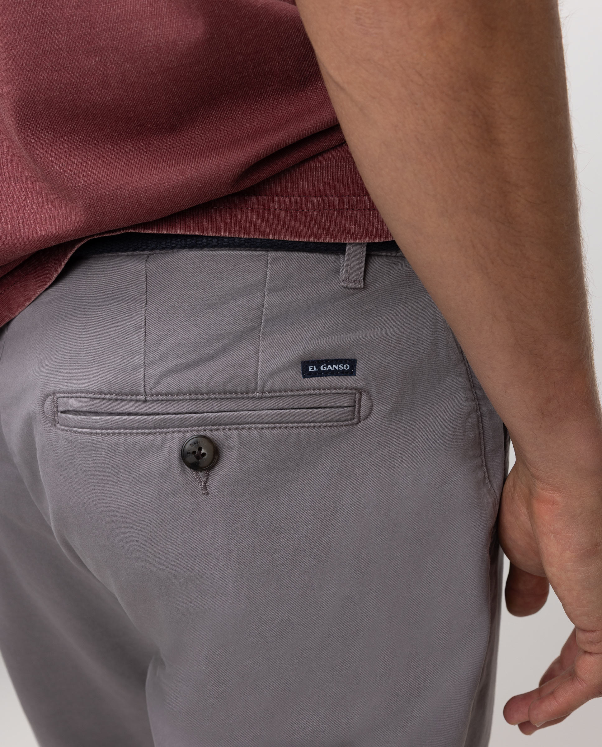 Pantalón de hombre chino regular - El Ganso - Gris Gris-3
