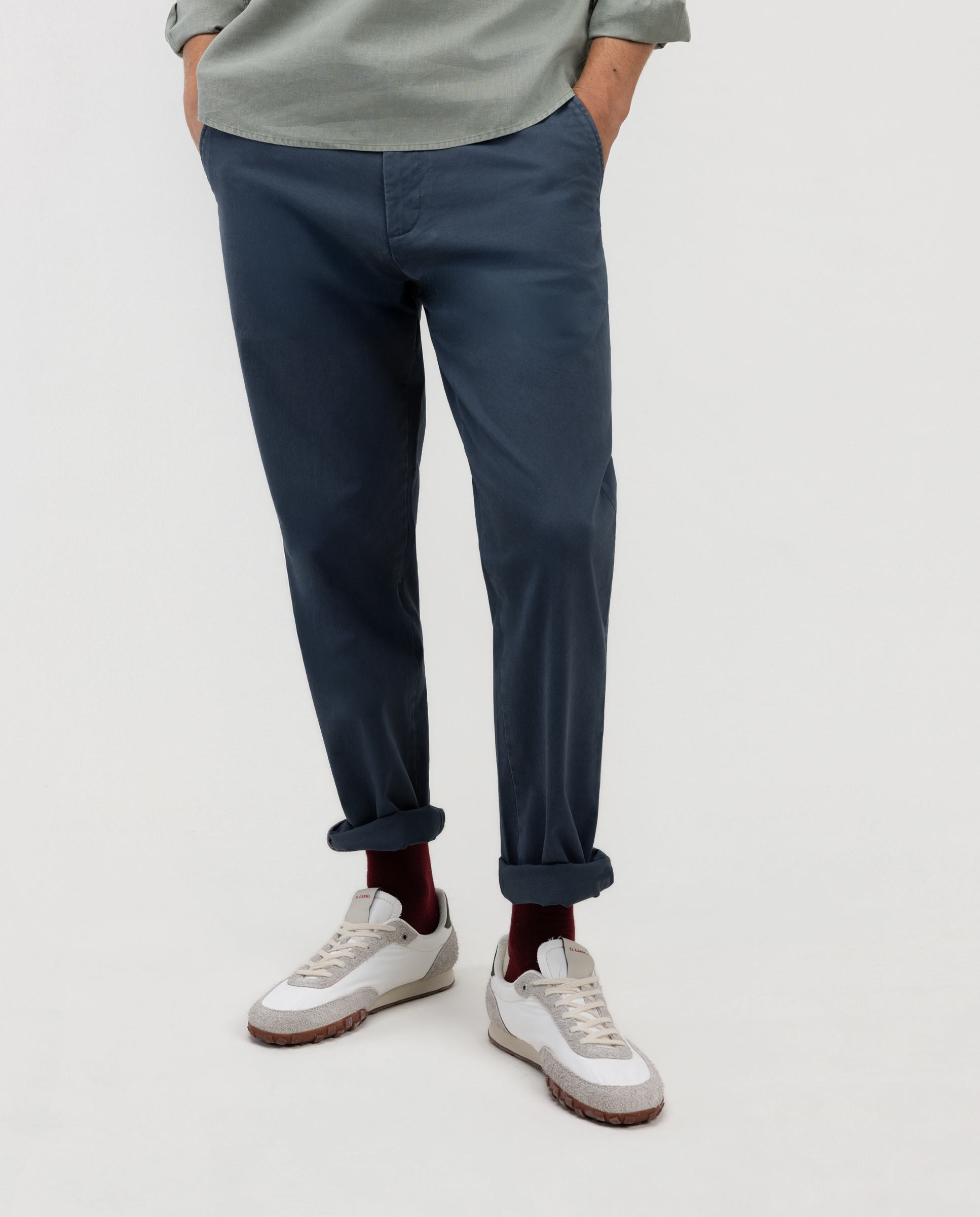 Pantalón de hombre chino regular - El Ganso - Azul marino Azul marino-2