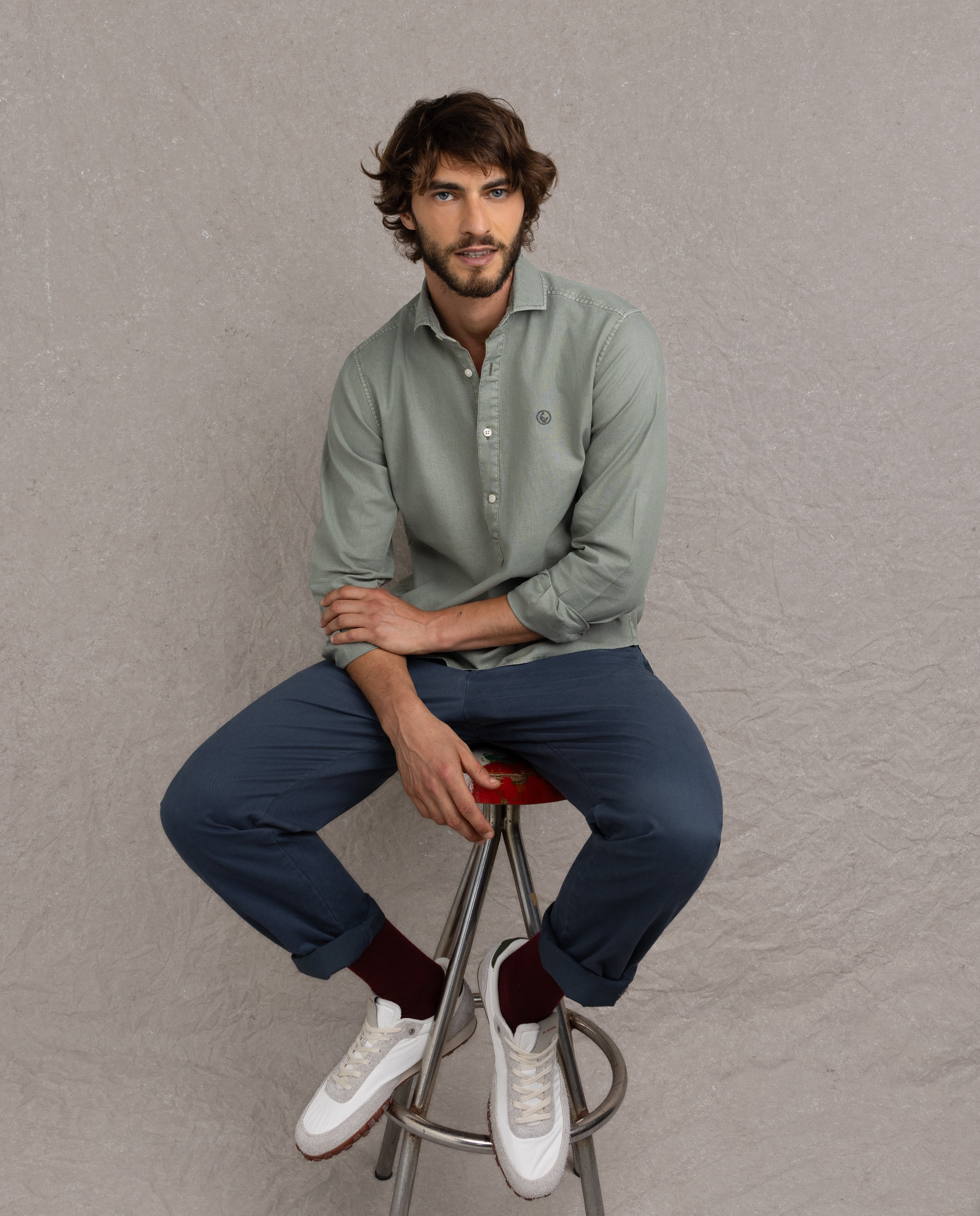 Pantalón de hombre chino regular - El Ganso - Azul marino Azul marino-3
