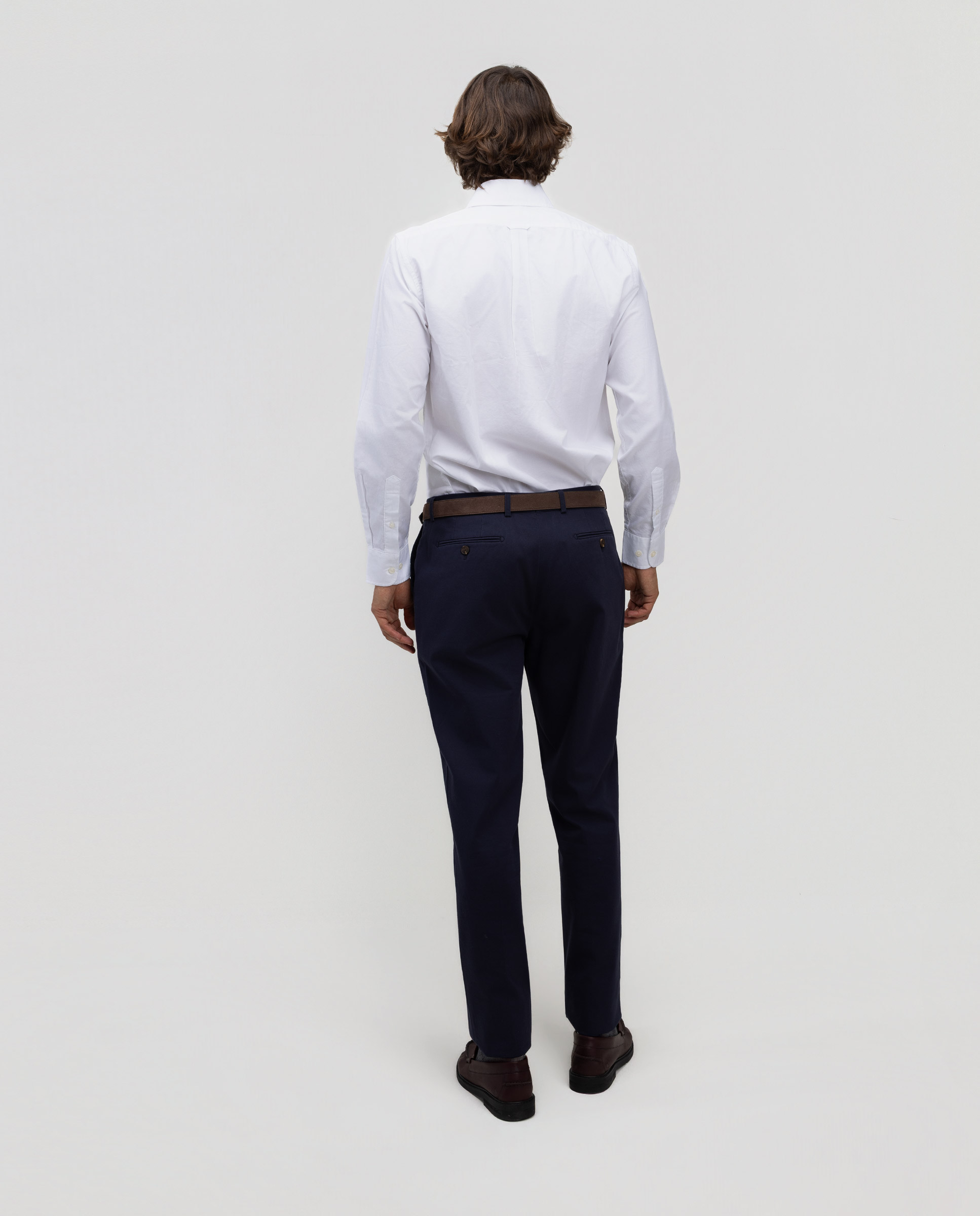 Camisa pin point celeste - El Ganso - Blanco Blanco-4