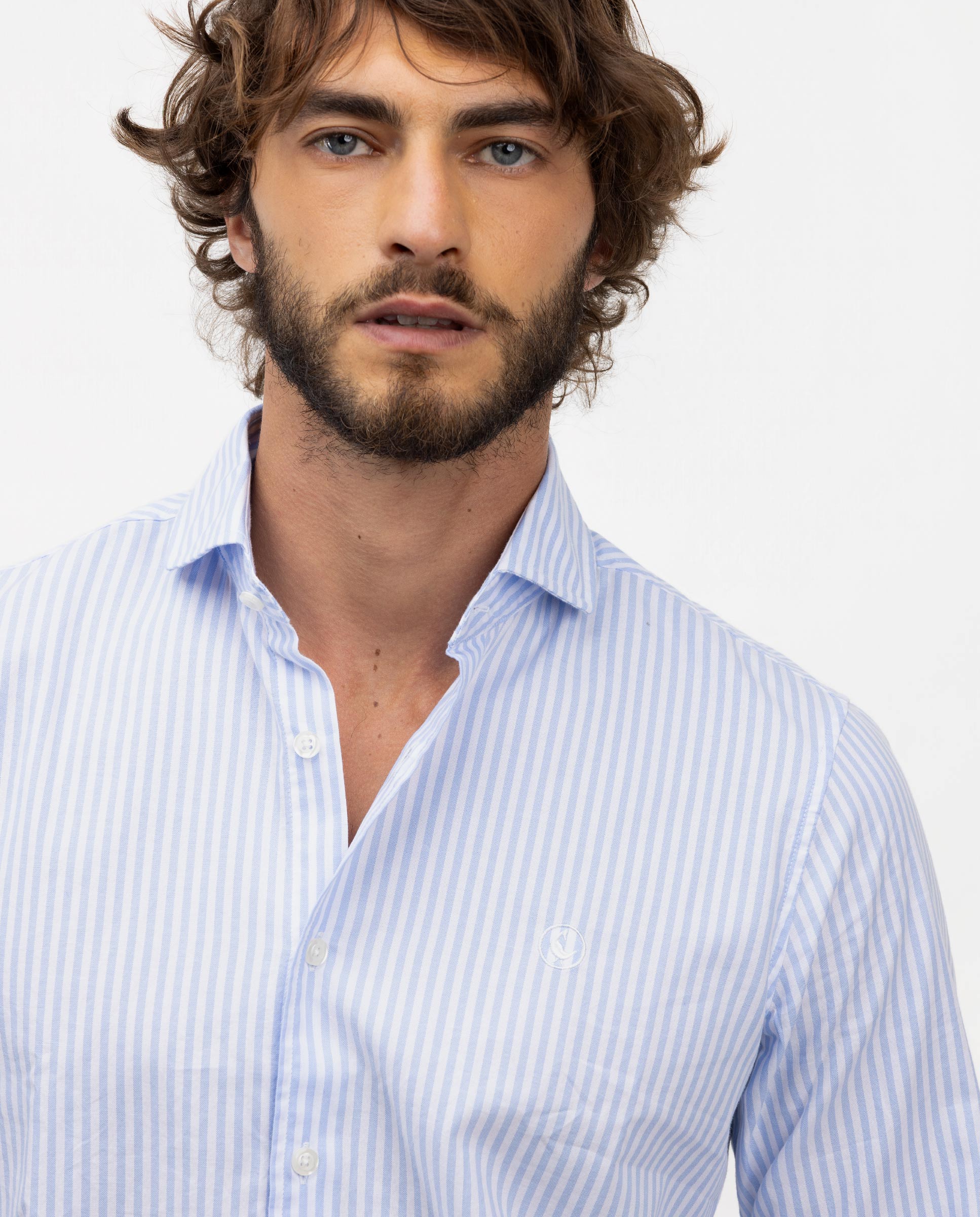 Camisa de hombre pin point raya kodak - El Ganso - Azul celeste Azul celeste-4