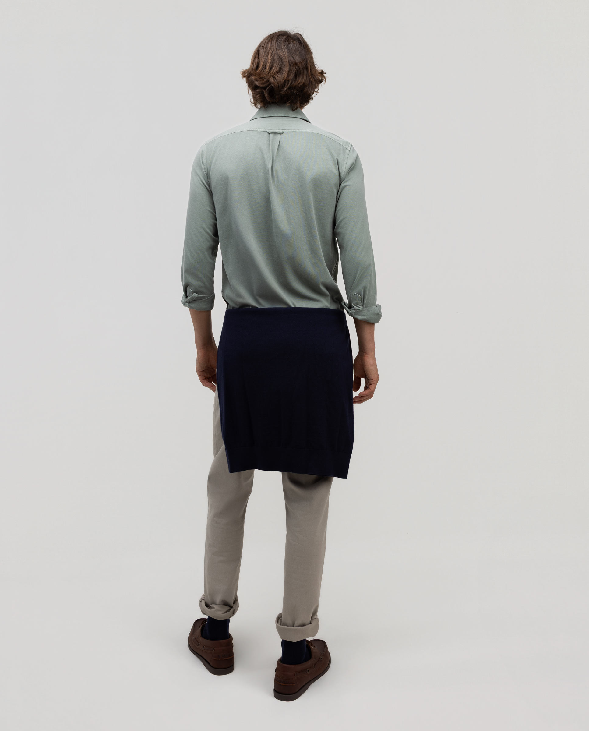 Camisa de hombre single jersey lisa - El Ganso - Verde Verde-4