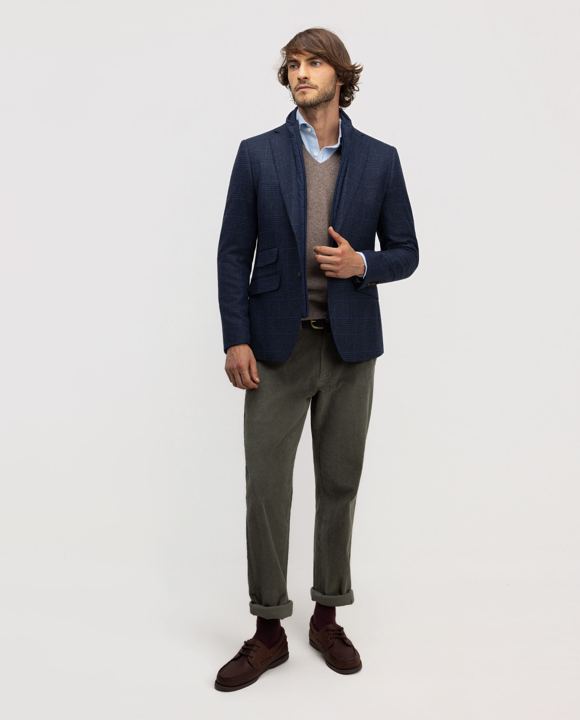 Americana de hombre desmontable lisa - El Ganso - Azul marino Azul marino-2