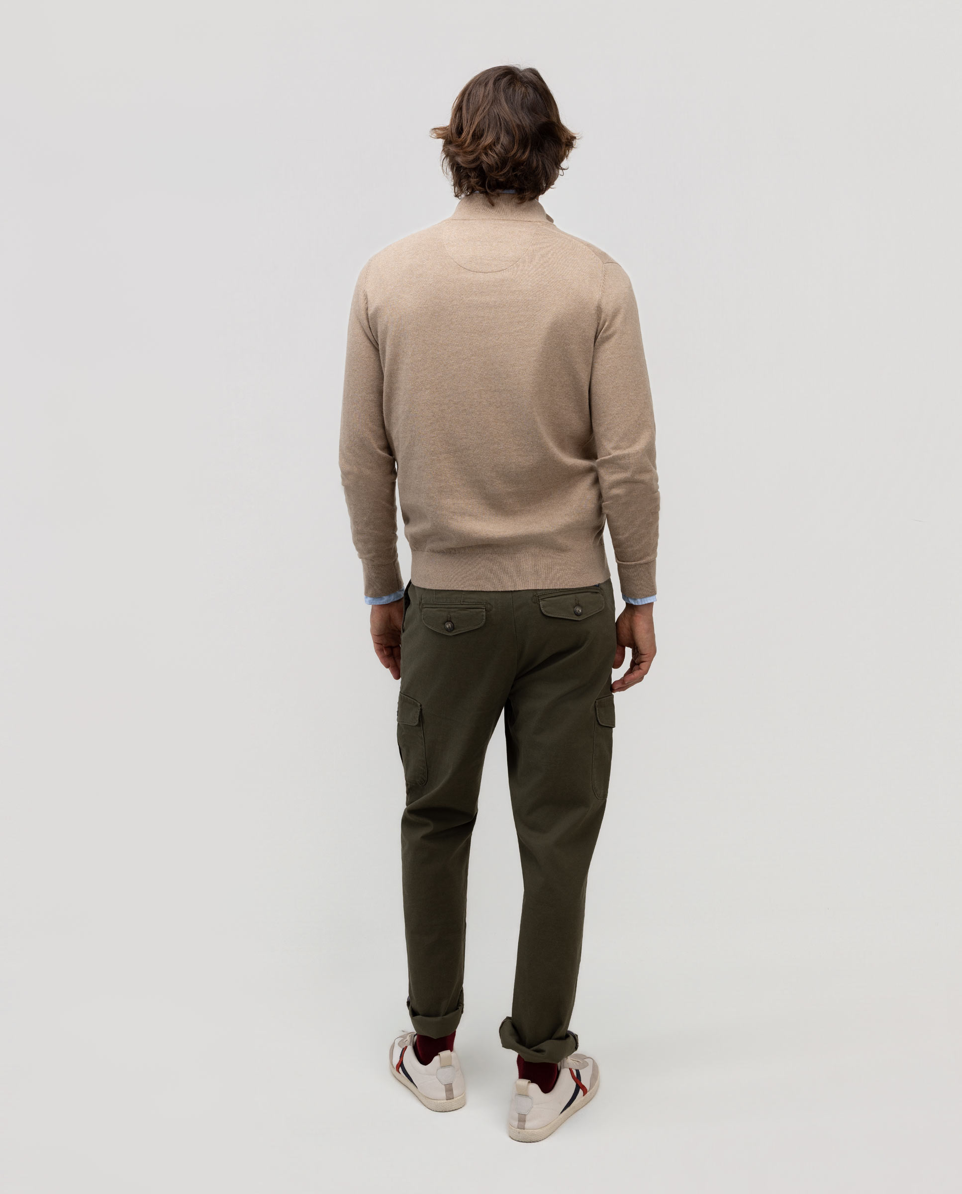 Imagen 4 de Jersey de hombre cuello camionero liso - El Ganso - Beige Beige
