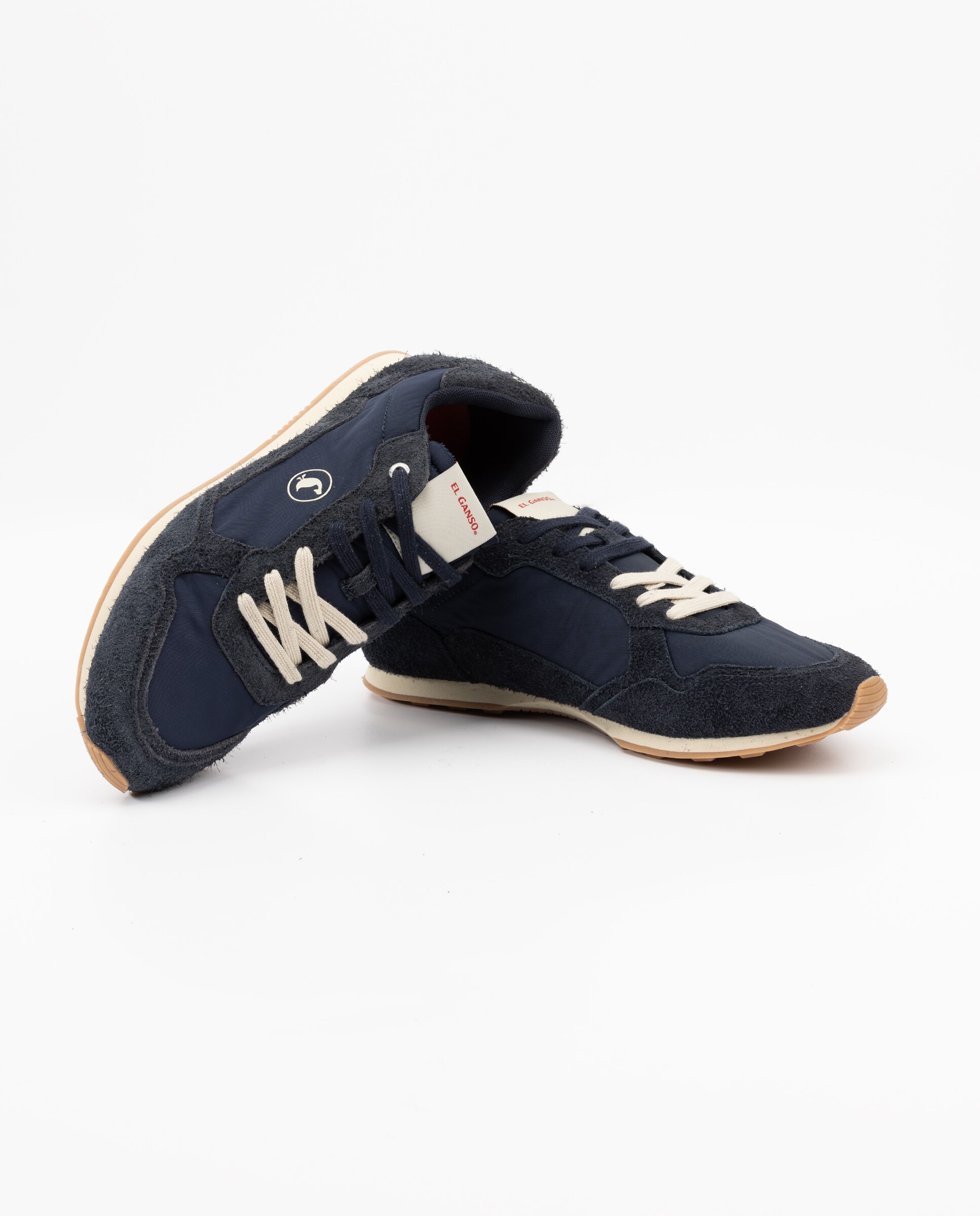 Zapatilla de hombre ochentera de nylón - El Ganso - Azul marino Azul marino-2