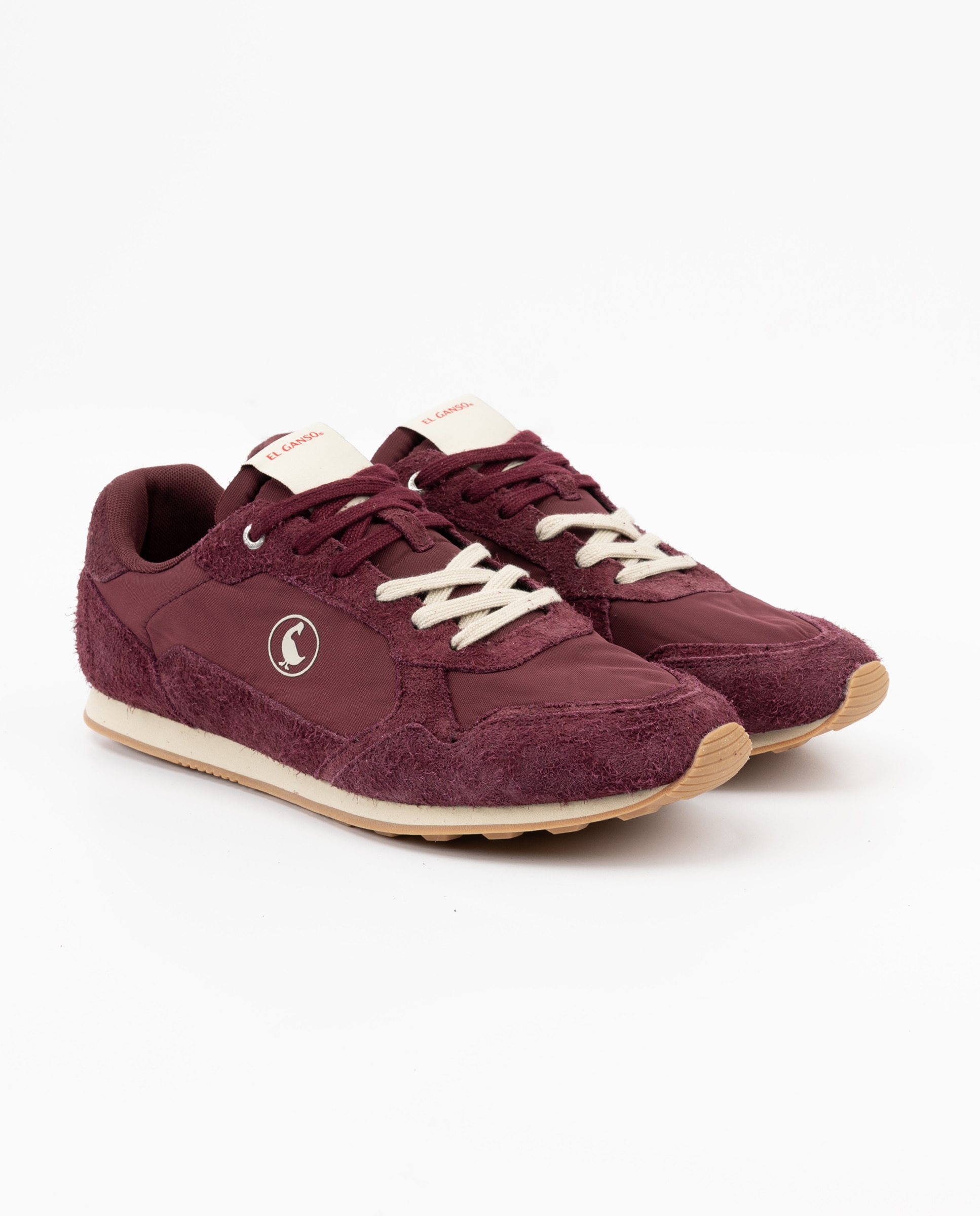 Zapatilla de hombre ochentera de nylón - El Ganso - Granate Granate-3