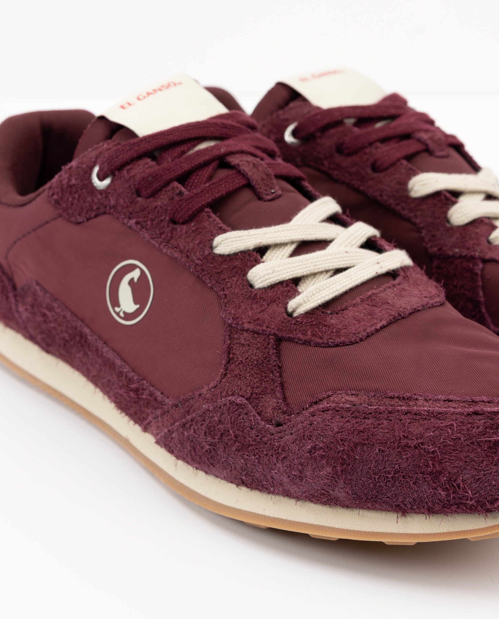 Zapatilla de hombre ochentera de nylón - El Ganso - Granate Granate-4