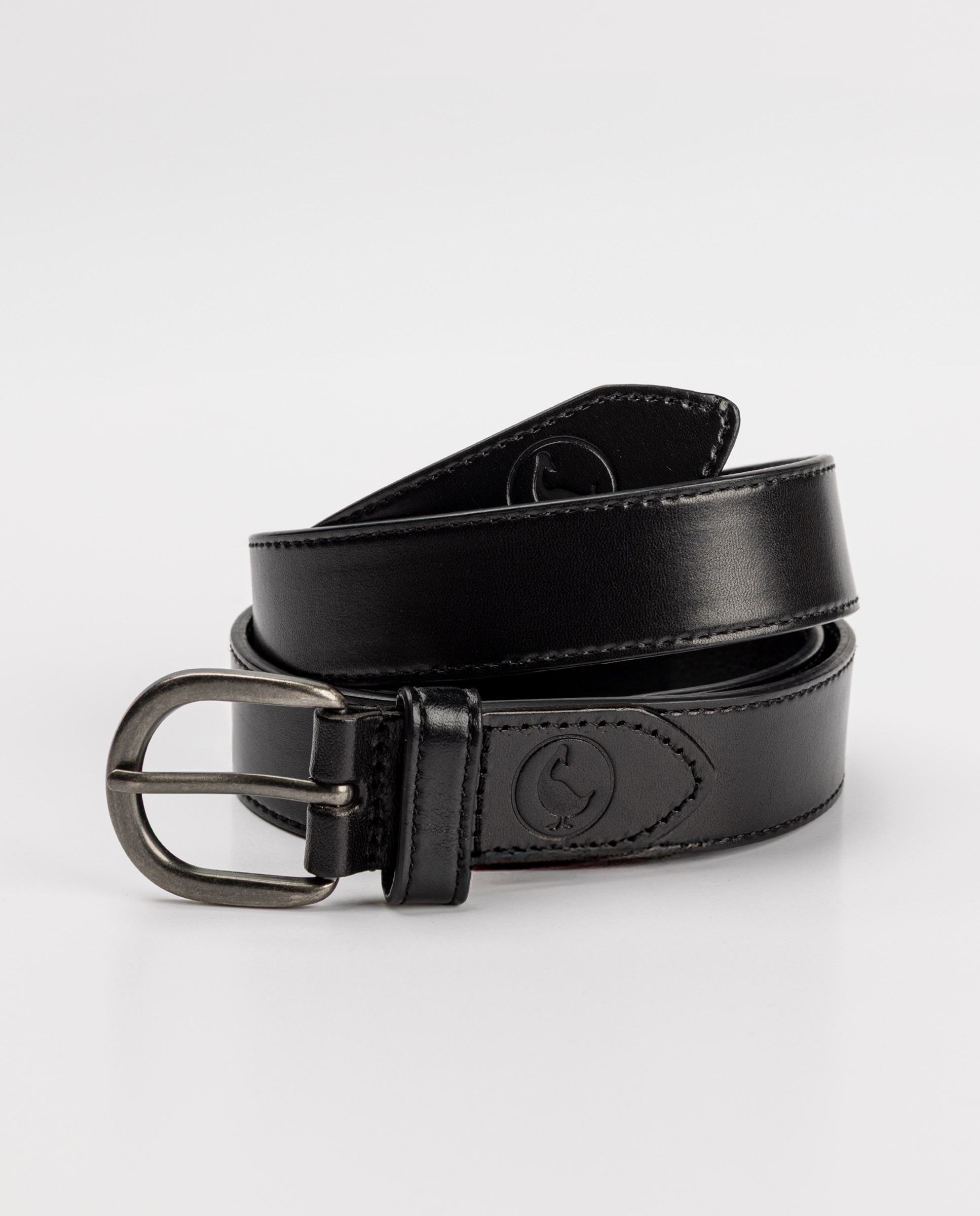 Cinturón de mujer de piel liso - El Ganso - Negro Negro-1