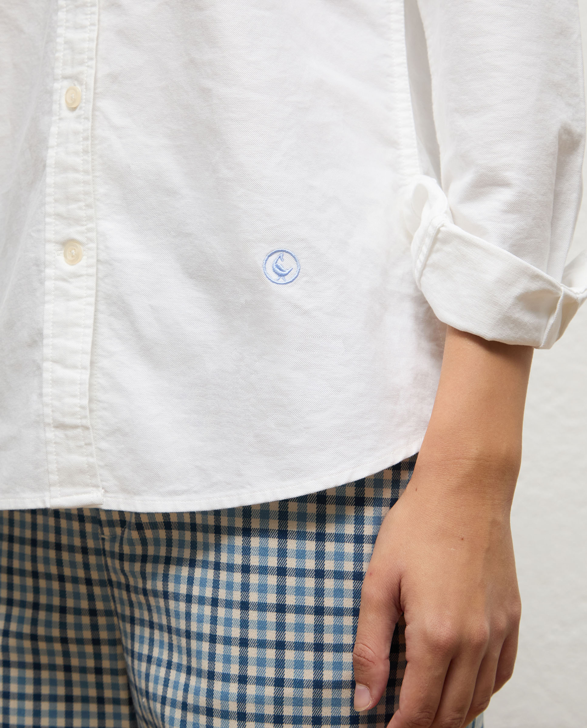 Imagen 4 de Camisa de mujer oxford lisa sol - El Ganso - Blanco Blanco