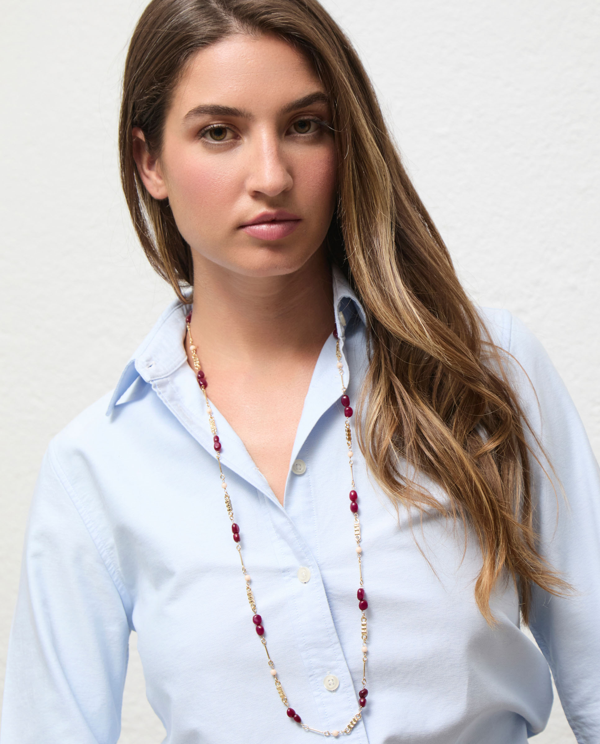 Imagen 2 de Camisa de mujer oxford lisa sol - El Ganso - Azul celeste Azul celeste