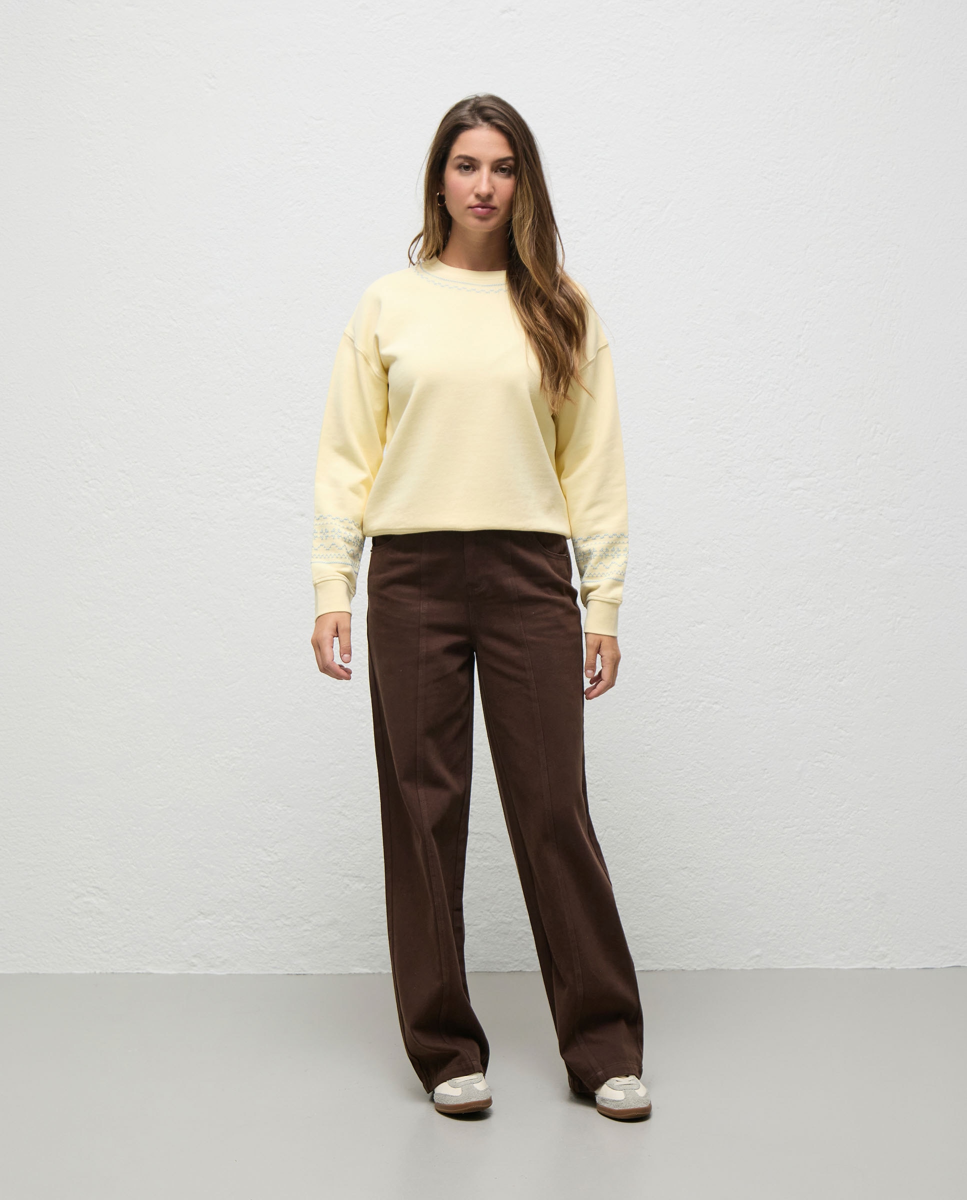 Sudadera de mujer bordados giorgia - El Ganso - Amarillo Amarillo-2