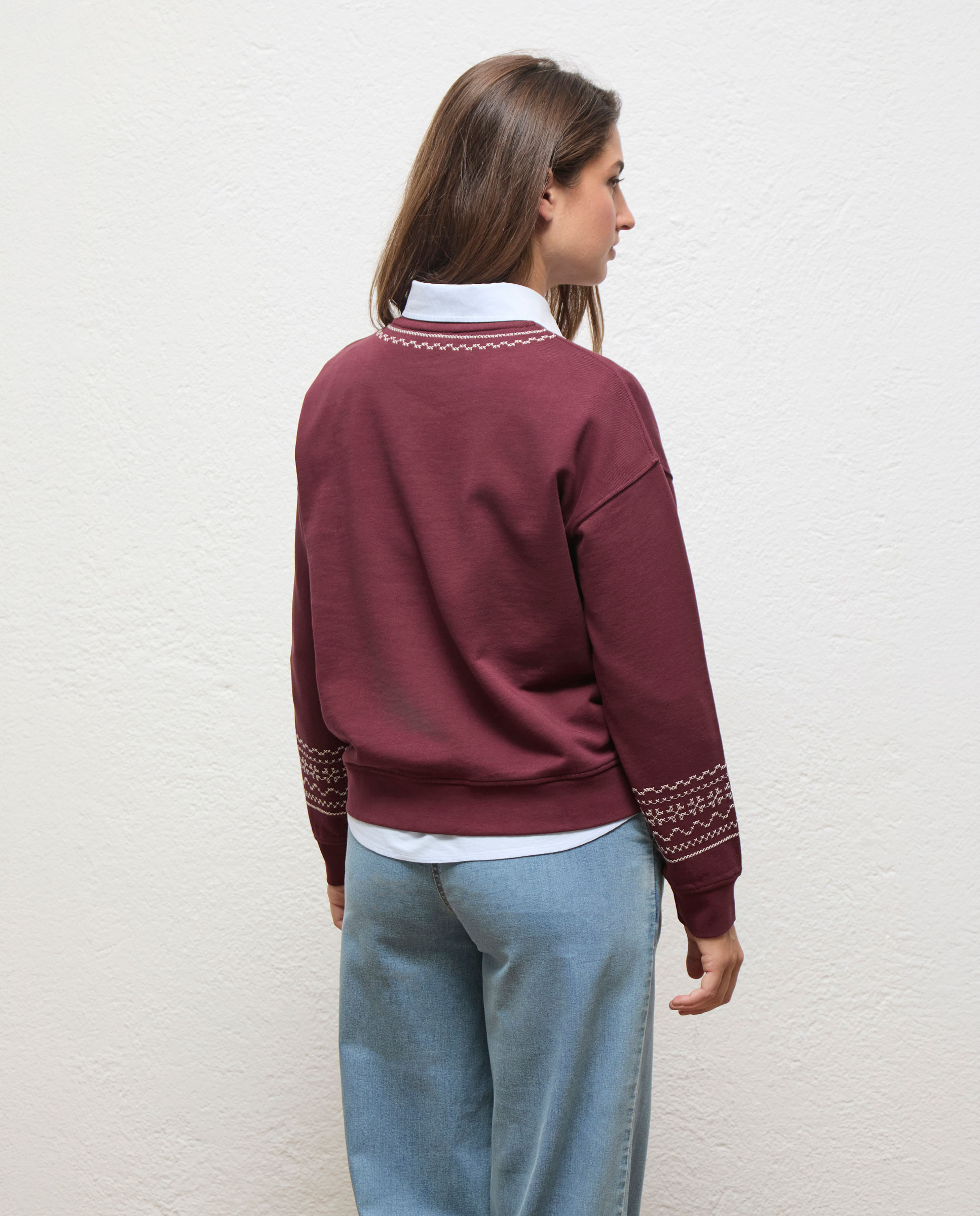 Sudadera de mujer bordados giorgia - El Ganso - Morado Morado-3