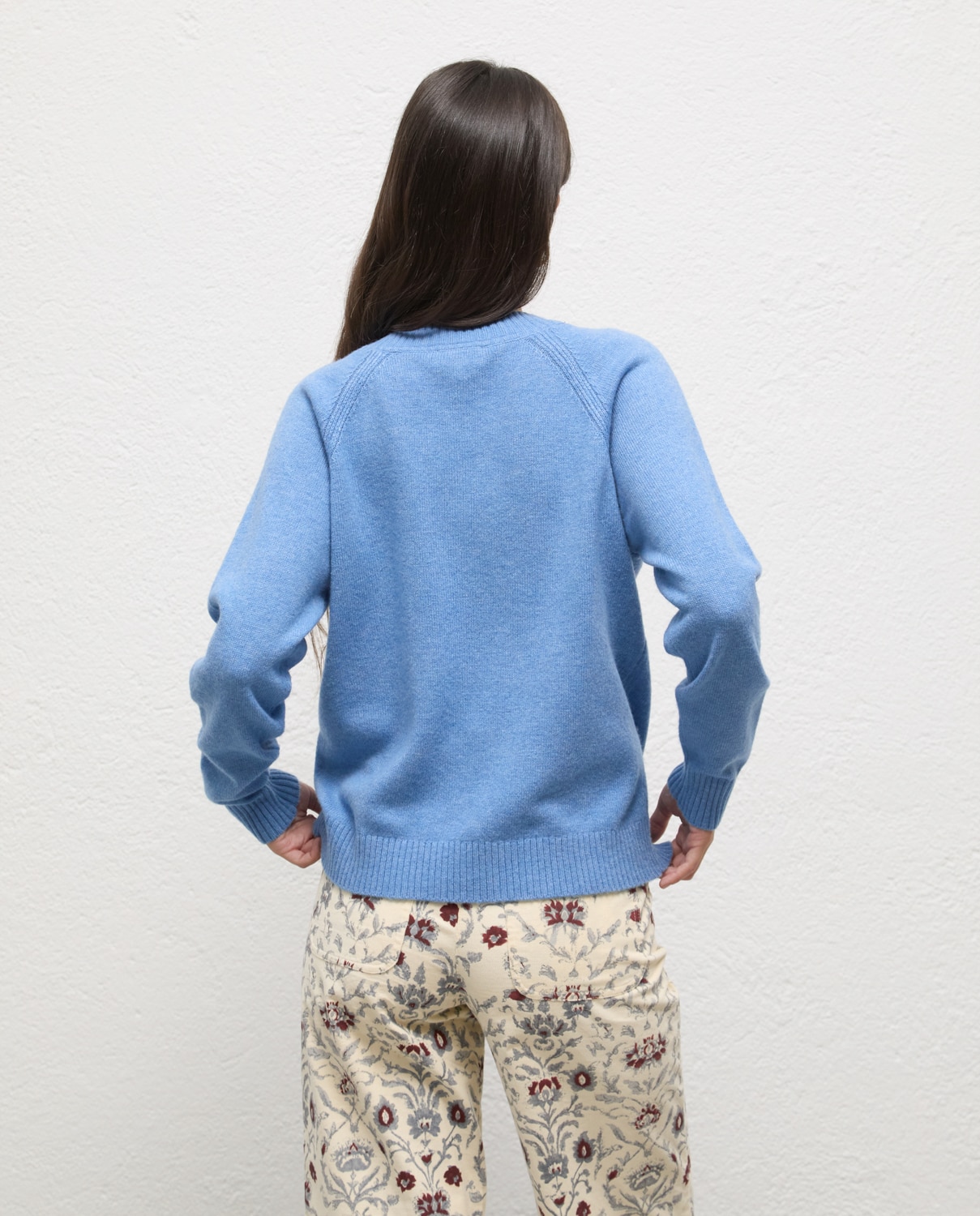 Jersey de mujer cuello pico lidia - El Ganso - Azul Azul-3