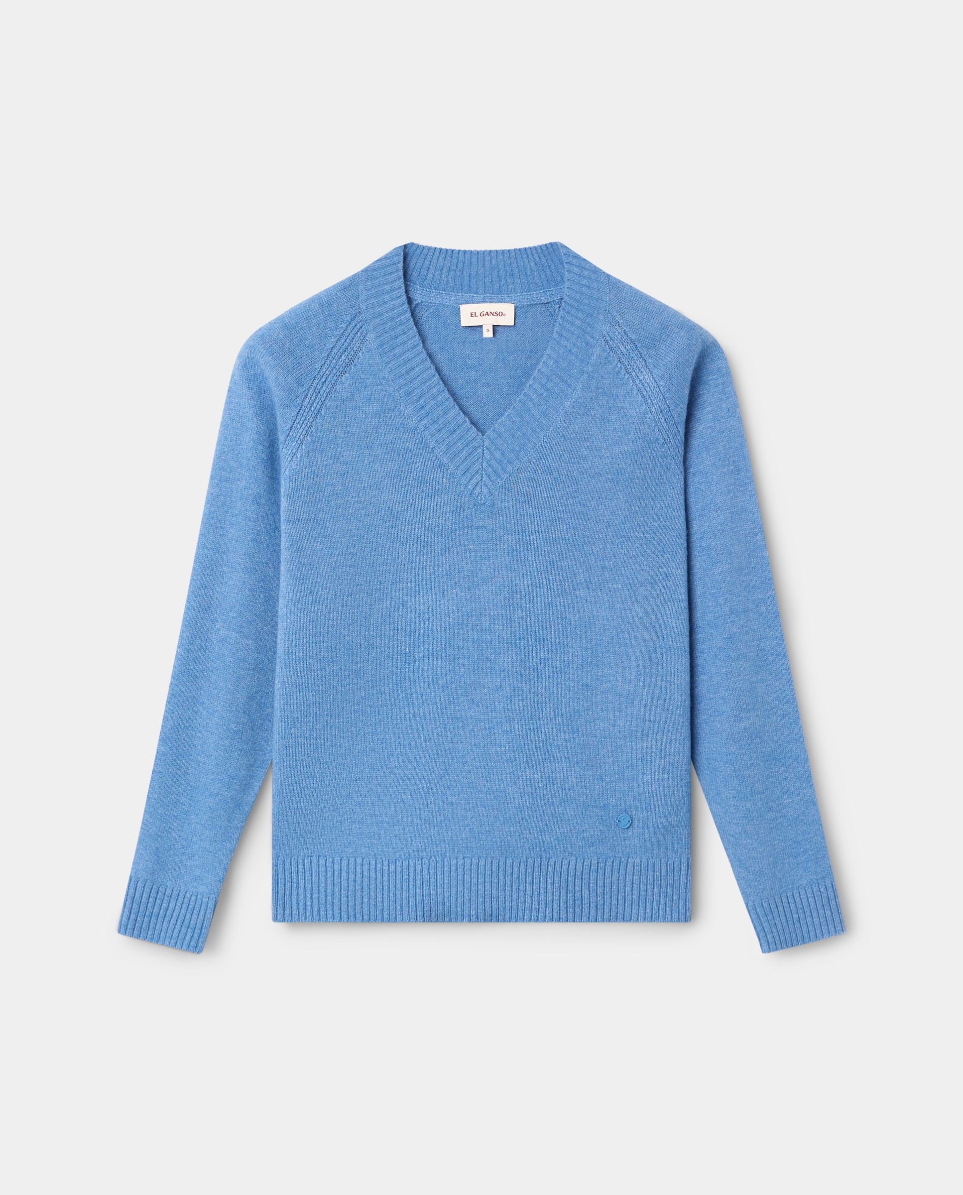 Jersey de mujer cuello pico lidia - El Ganso - Azul Azul-4