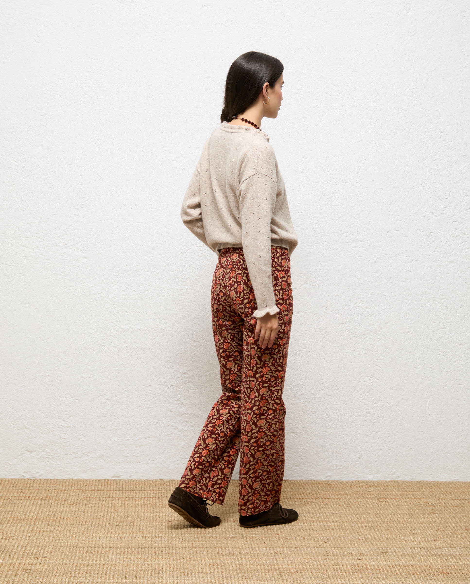 Cárdigan de mujer calados nuria - El Ganso - Crudo Crudo-3