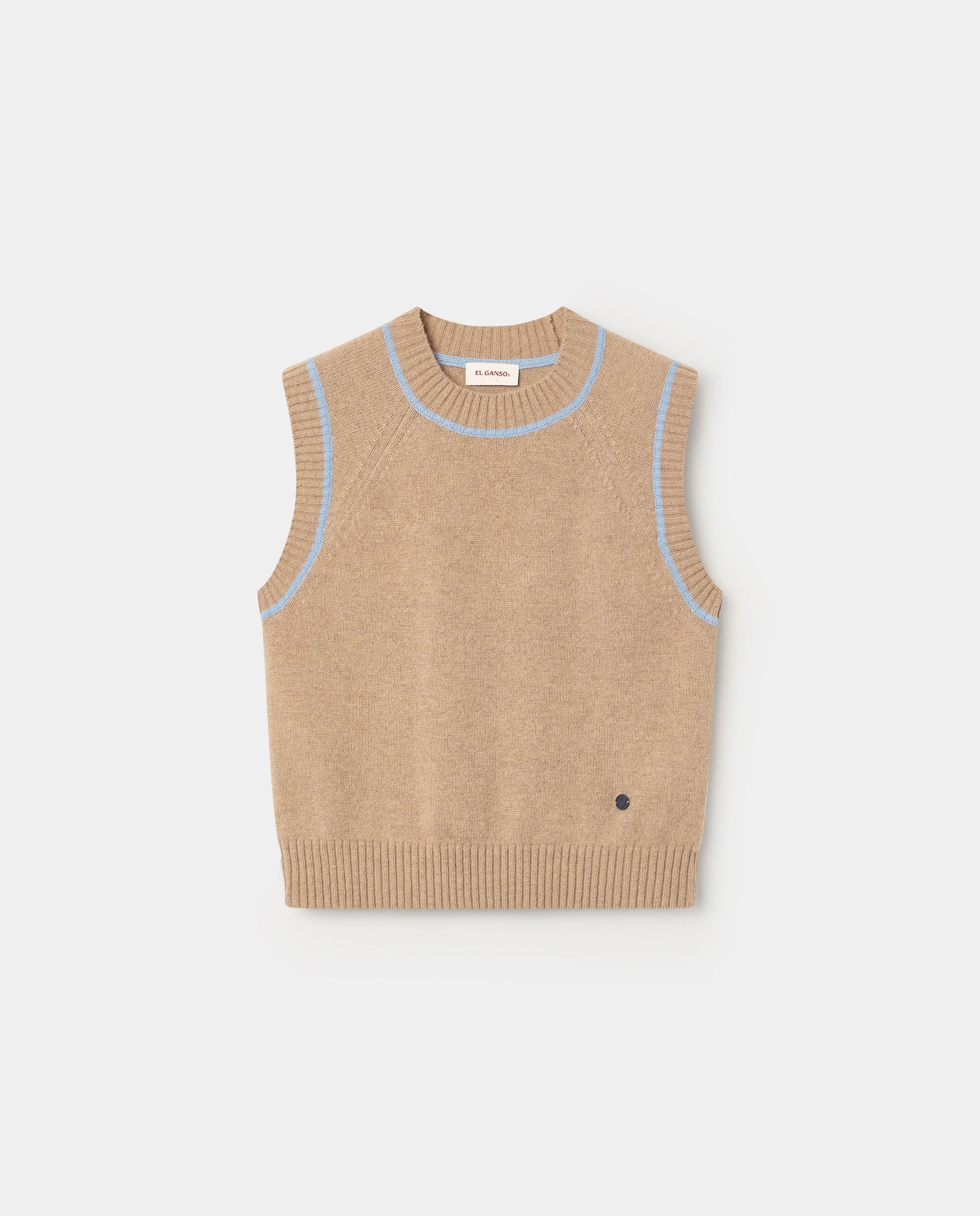 Chaleco de mujer a contraste bailey - El Ganso - Beige Beige-4