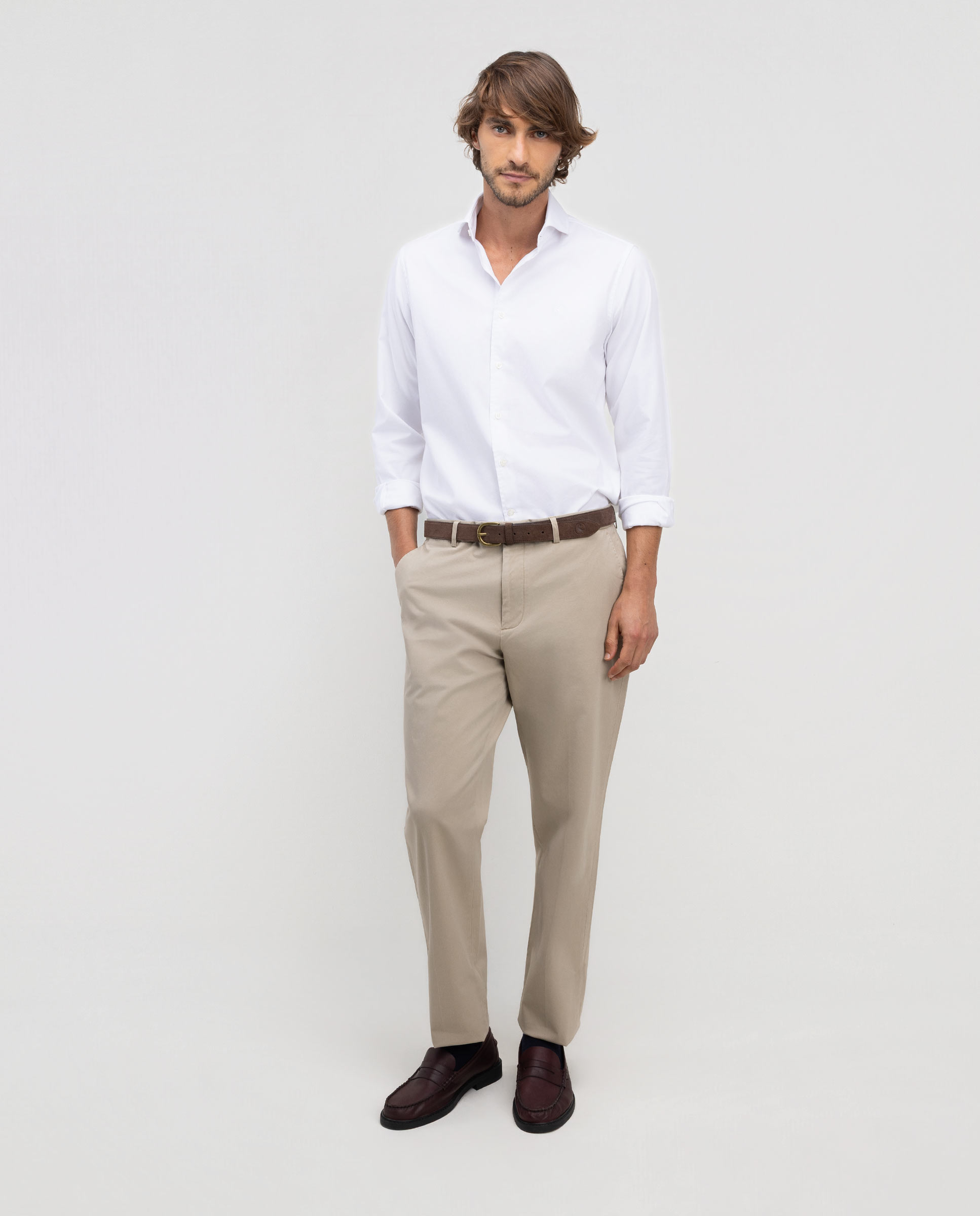 Camisa de hombre royal oxford - El Ganso - Blanco Blanco-2