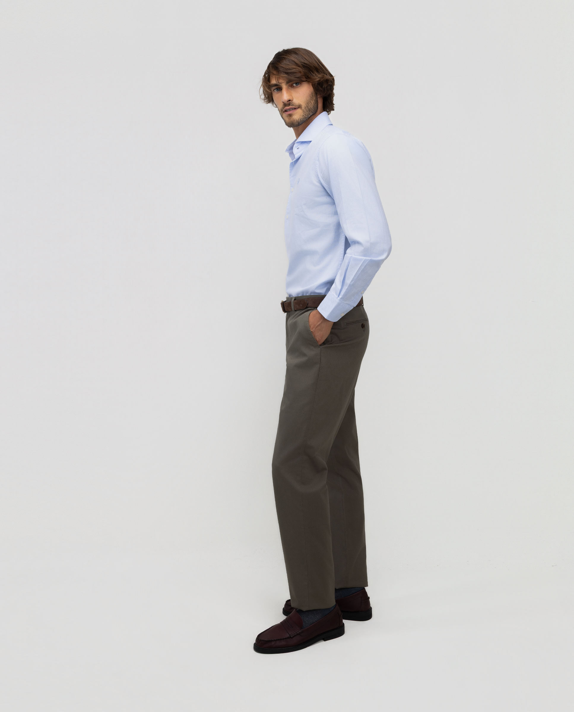 Camisa de hombre royal oxford - El Ganso - Azul celeste Azul celeste-4