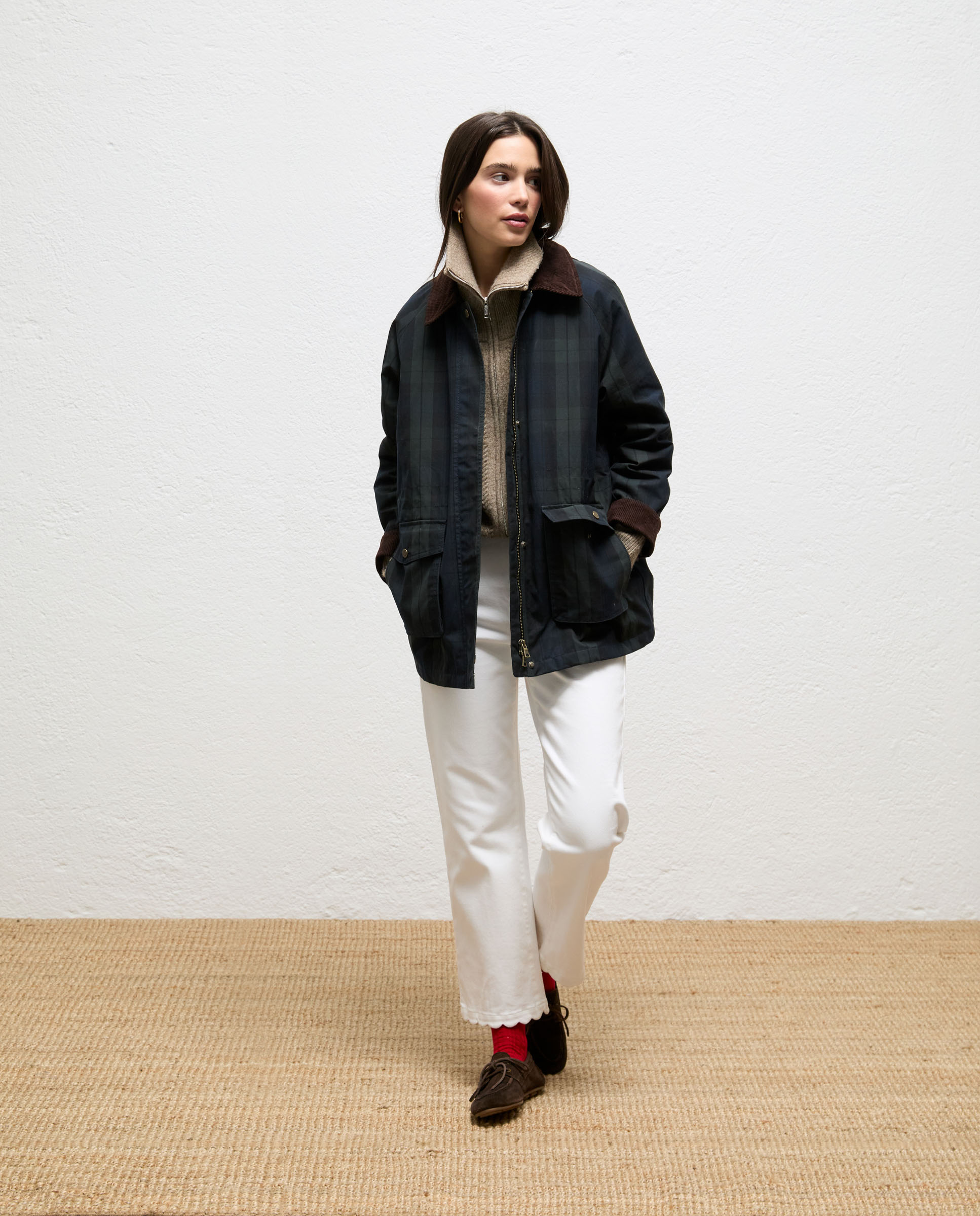 Chaqueta de mujer de cuadros lucía - El Ganso - Azul Azul-1