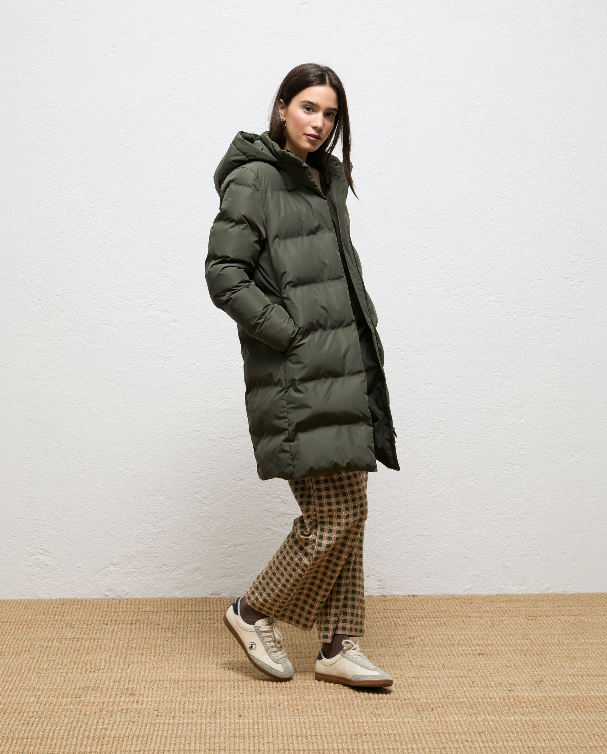 Abrigo de mujer acolchado bluma - El Ganso - Verde militar Verde militar-1