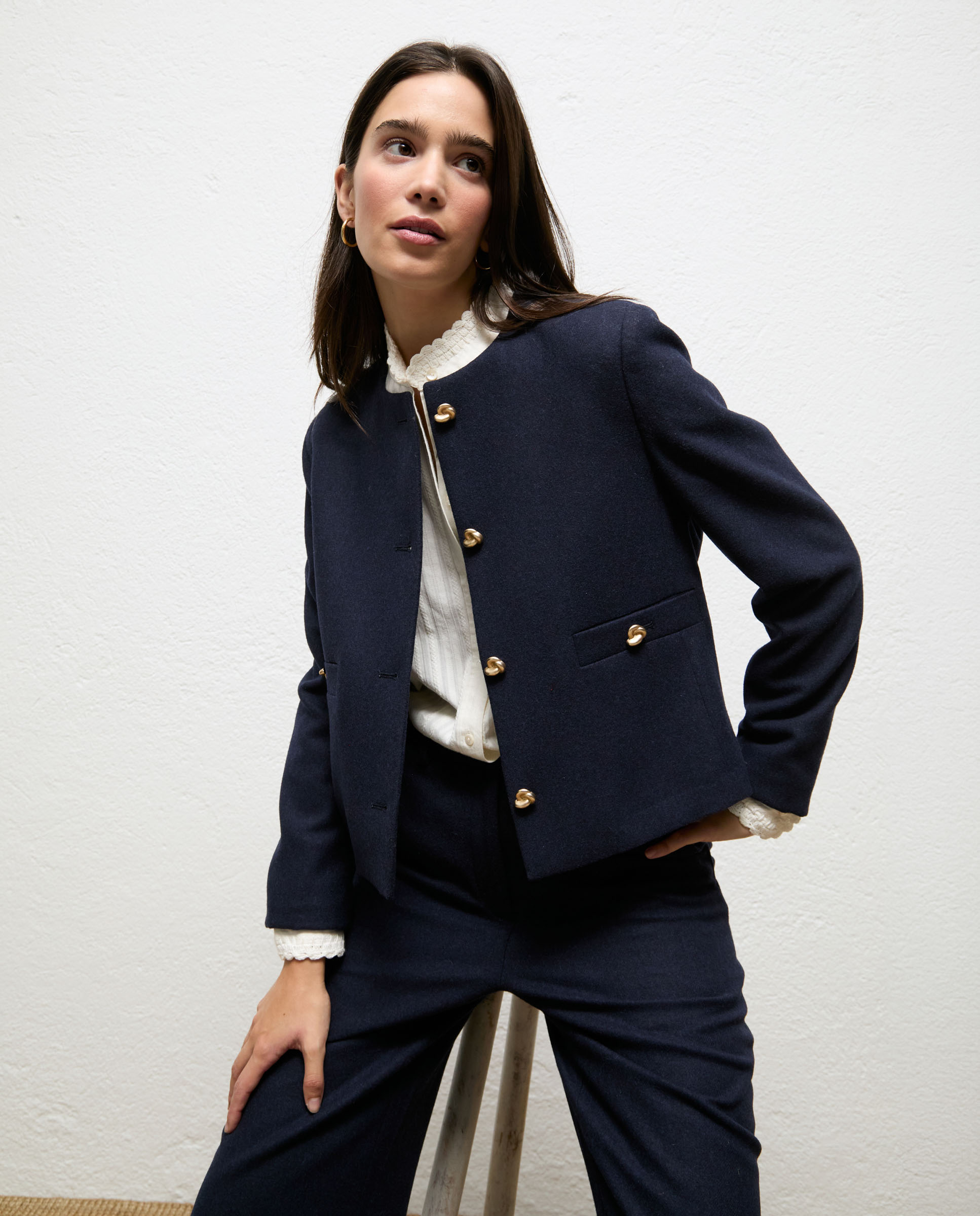 Americana de mujer de lana micaela - El Ganso - Azul marino Azul marino-2