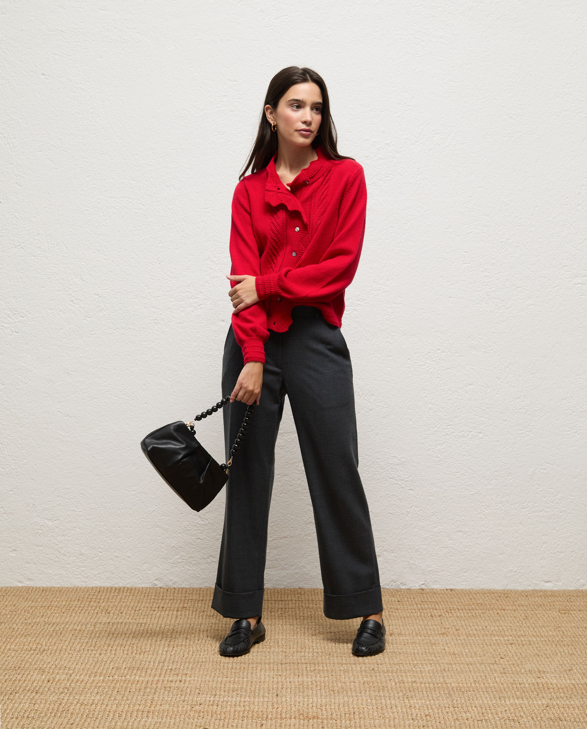 Pantalón de mujer lana bryce - El Ganso - Gris Gris-1