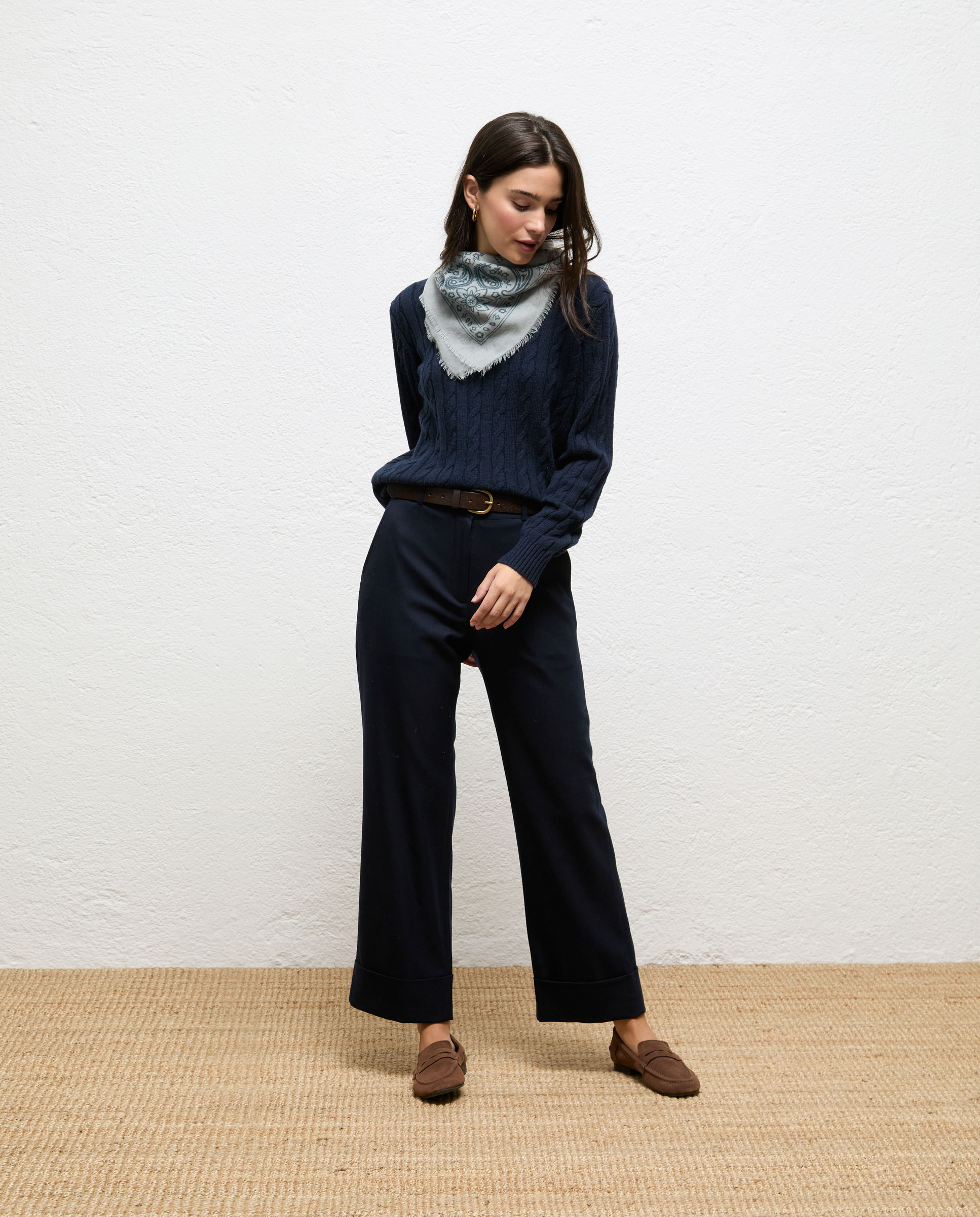 Pantalón de mujer lana bryce - El Ganso - Azul marino Azul marino-1
