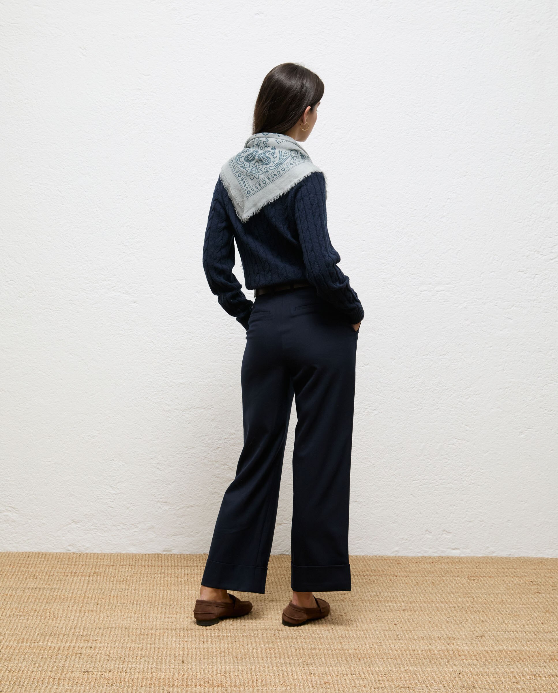 Pantalón de mujer lana bryce - El Ganso - Azul marino Azul marino-2
