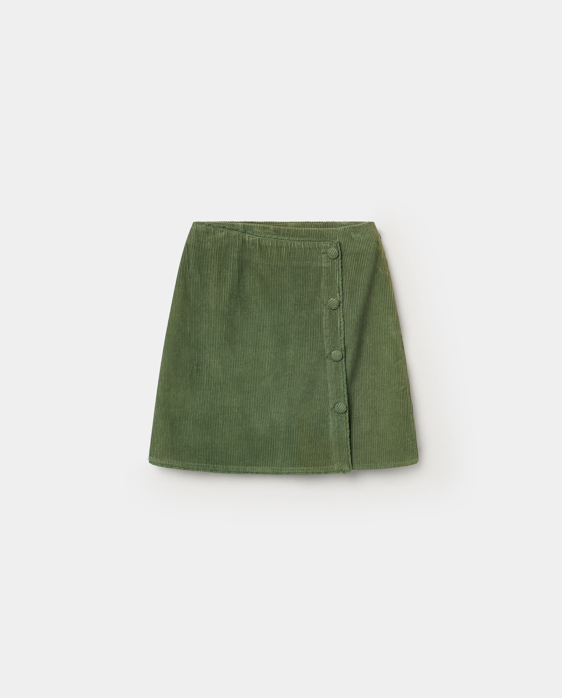 Falda de mujer de pana leonora - El Ganso - Verde Verde-4