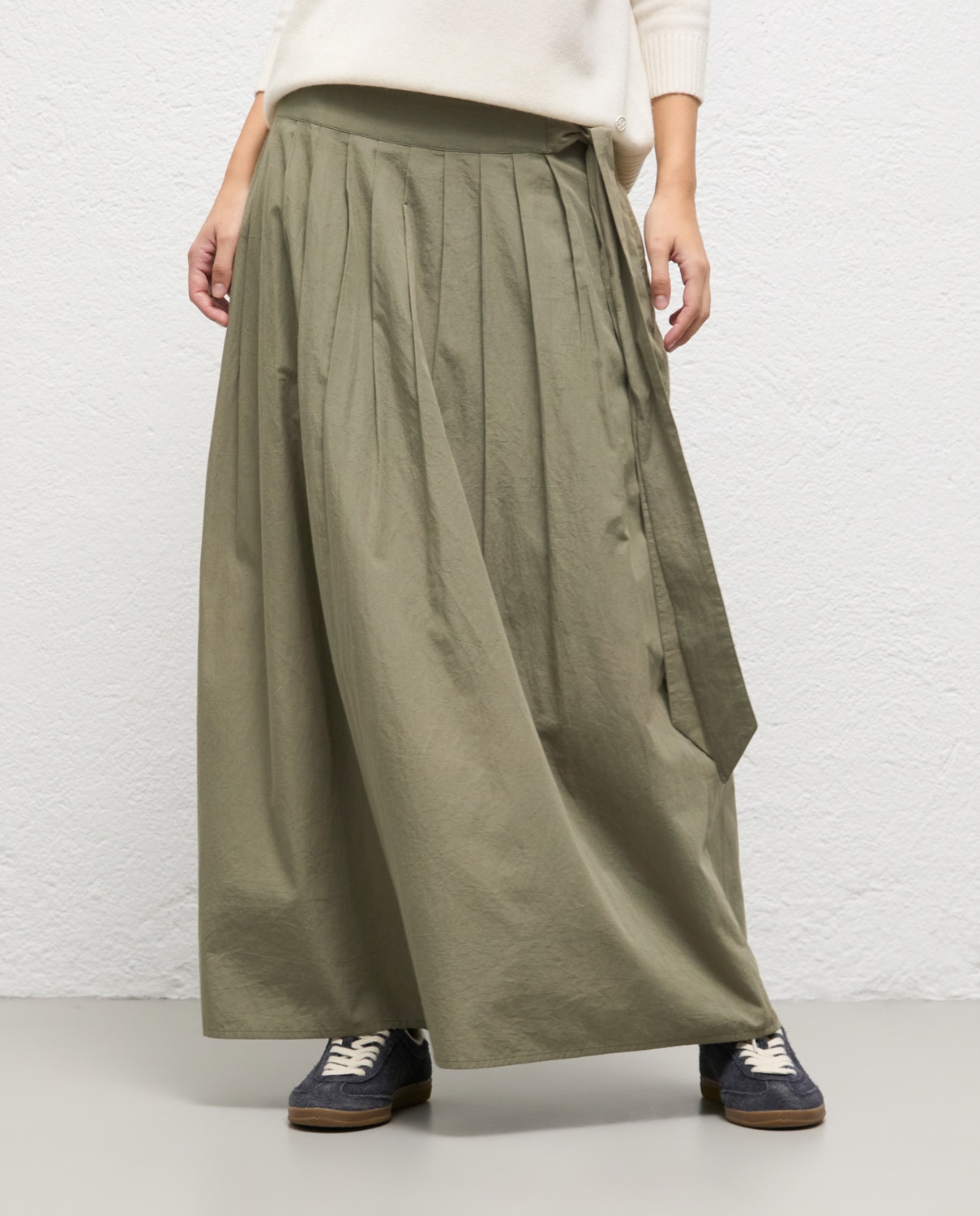 Falda de mujer de tablas melissa - El Ganso - Verde Verde-2