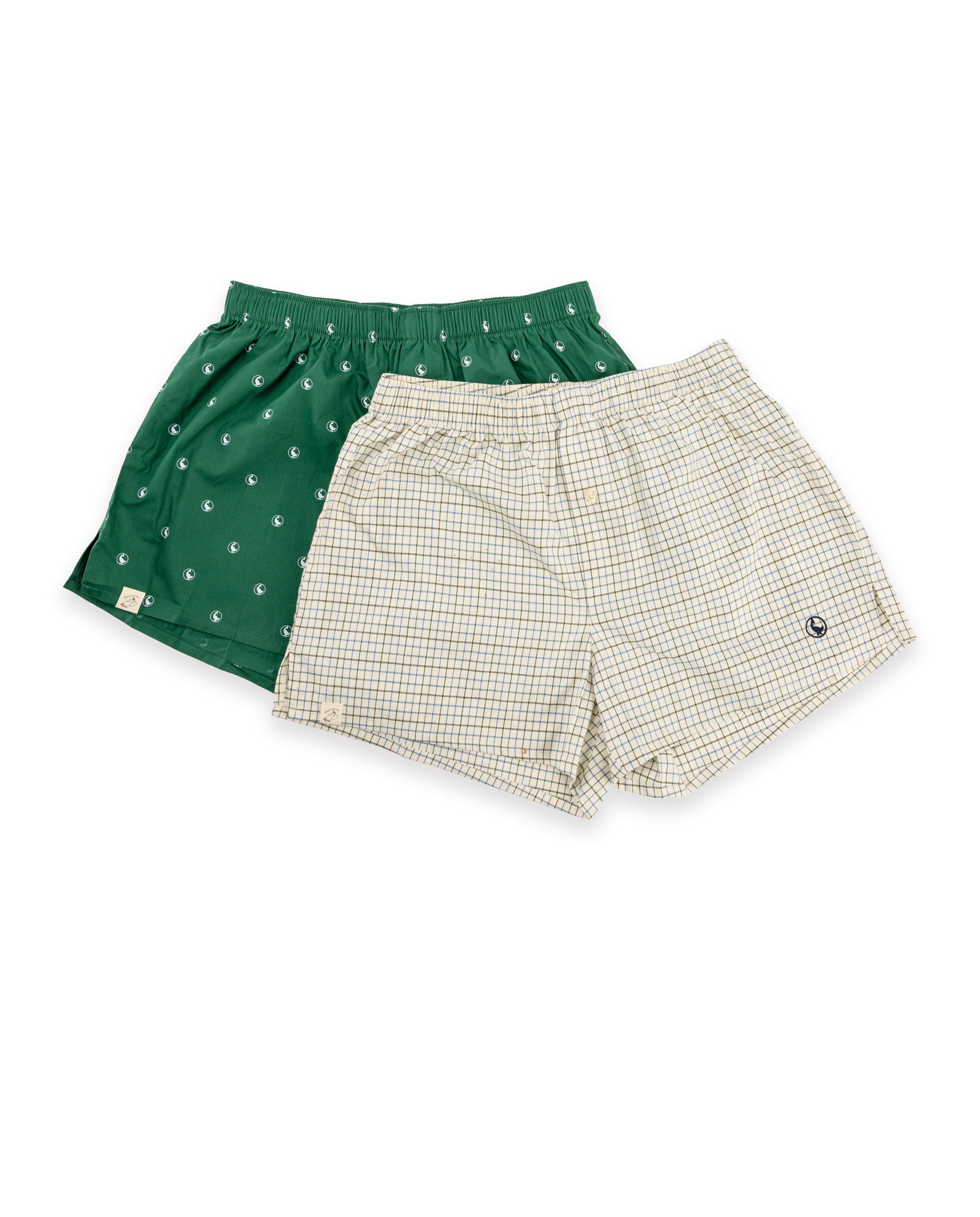 Pack boxer de hombre de cuadros y liso - El Ganso - Natural Natural-1