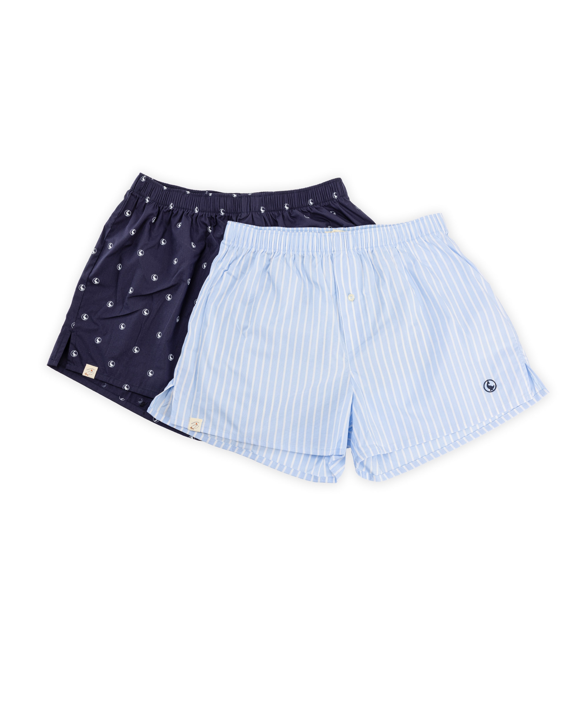 Pack boxer de hombre de cuadros y liso - El Ganso - Azul celeste Azul celeste-1