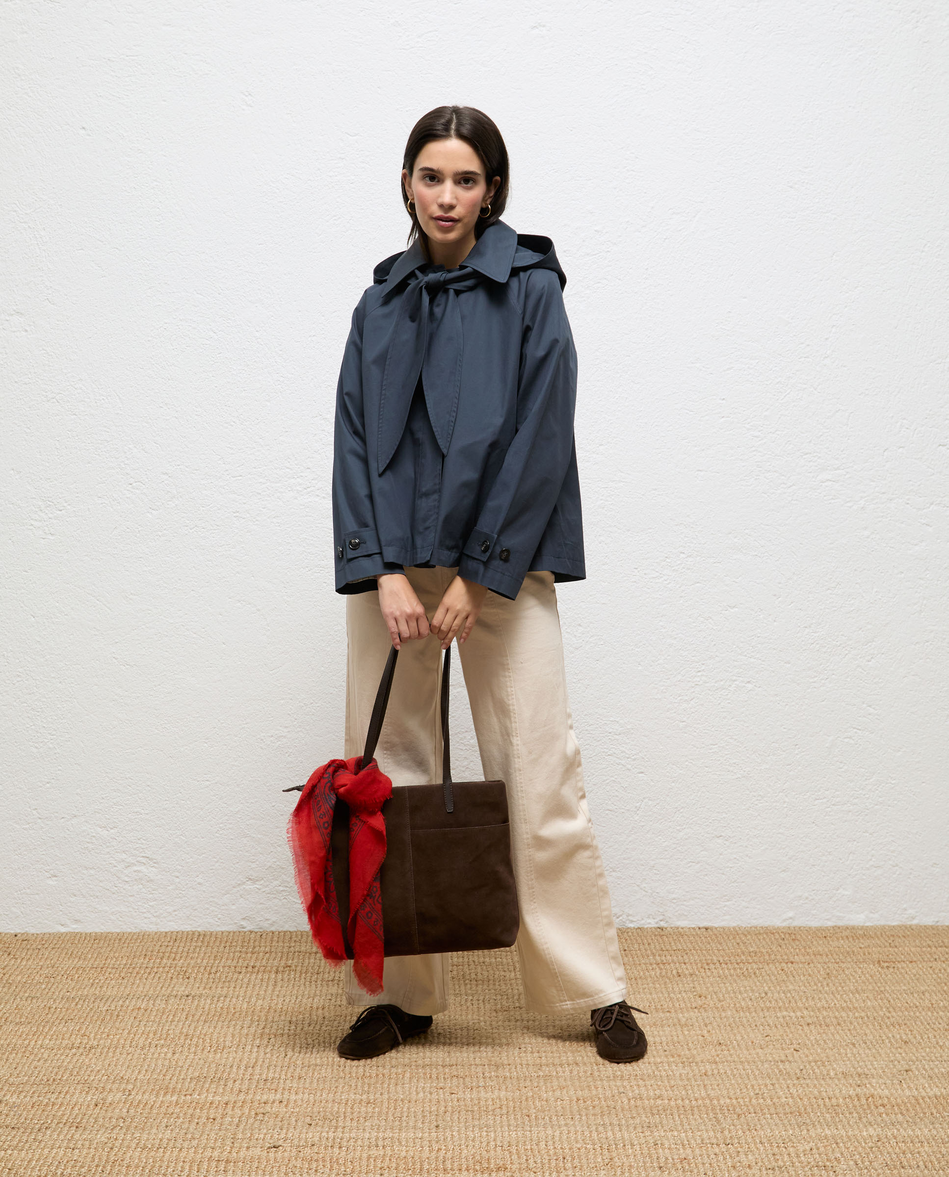 Imagen 0 de Gabardina de mujer corta giovanna Multicolor