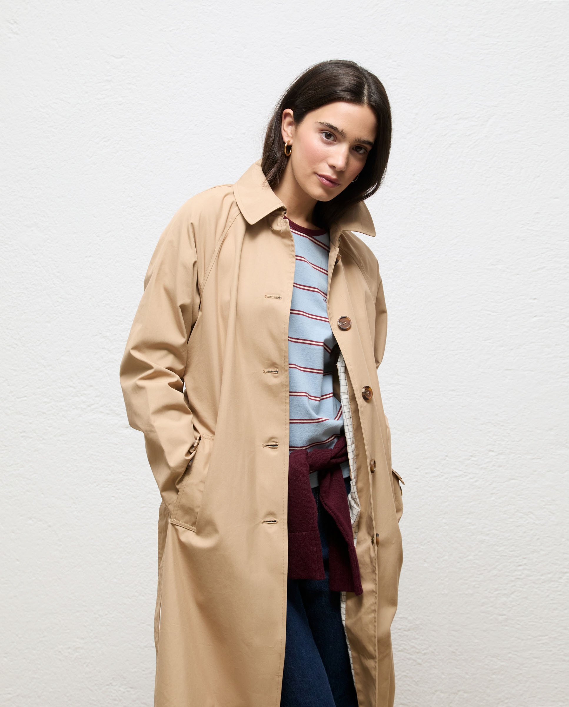 Gabardina de mujer larga carlota - El Ganso - Beige Beige-3