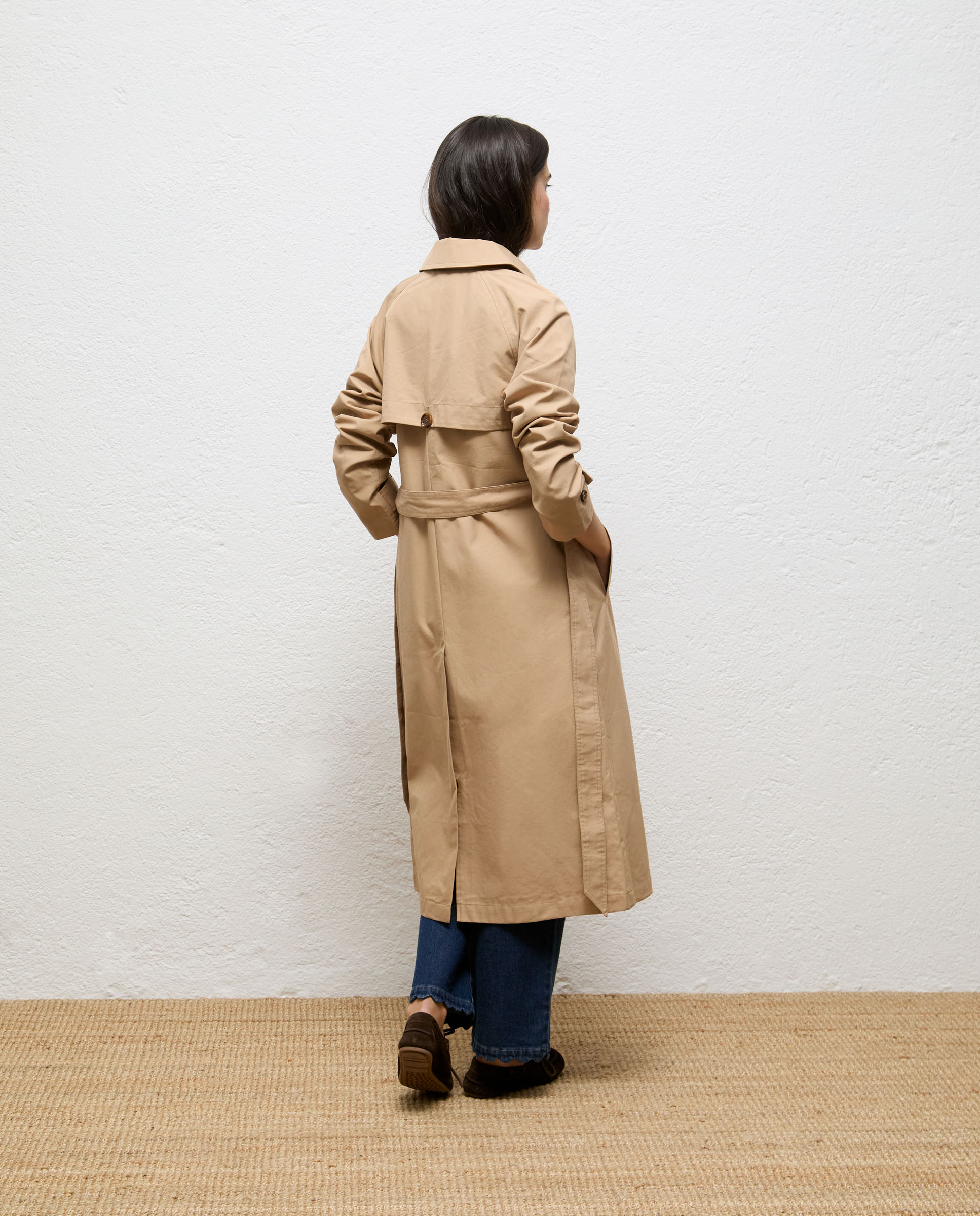 Gabardina de mujer larga carlota - El Ganso - Beige Beige-4