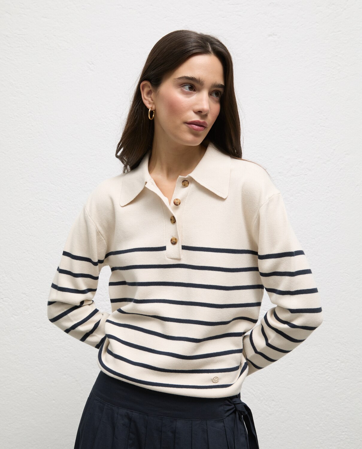 Jersey de mujer de rayas lottie - El Ganso - Azul marino Azul marino-2